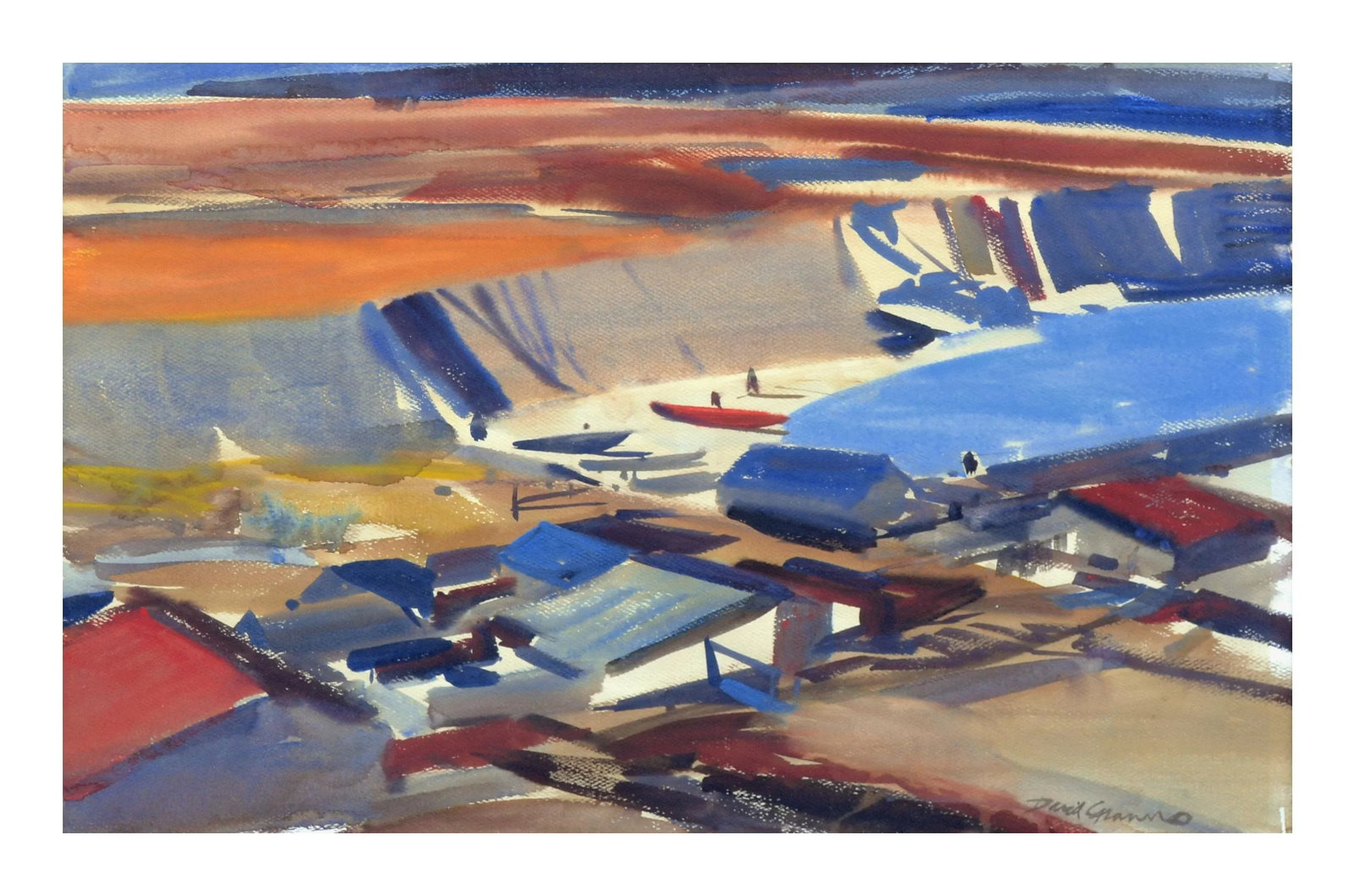 Mid Century California School Cove Landscape by David H. Granno - 2