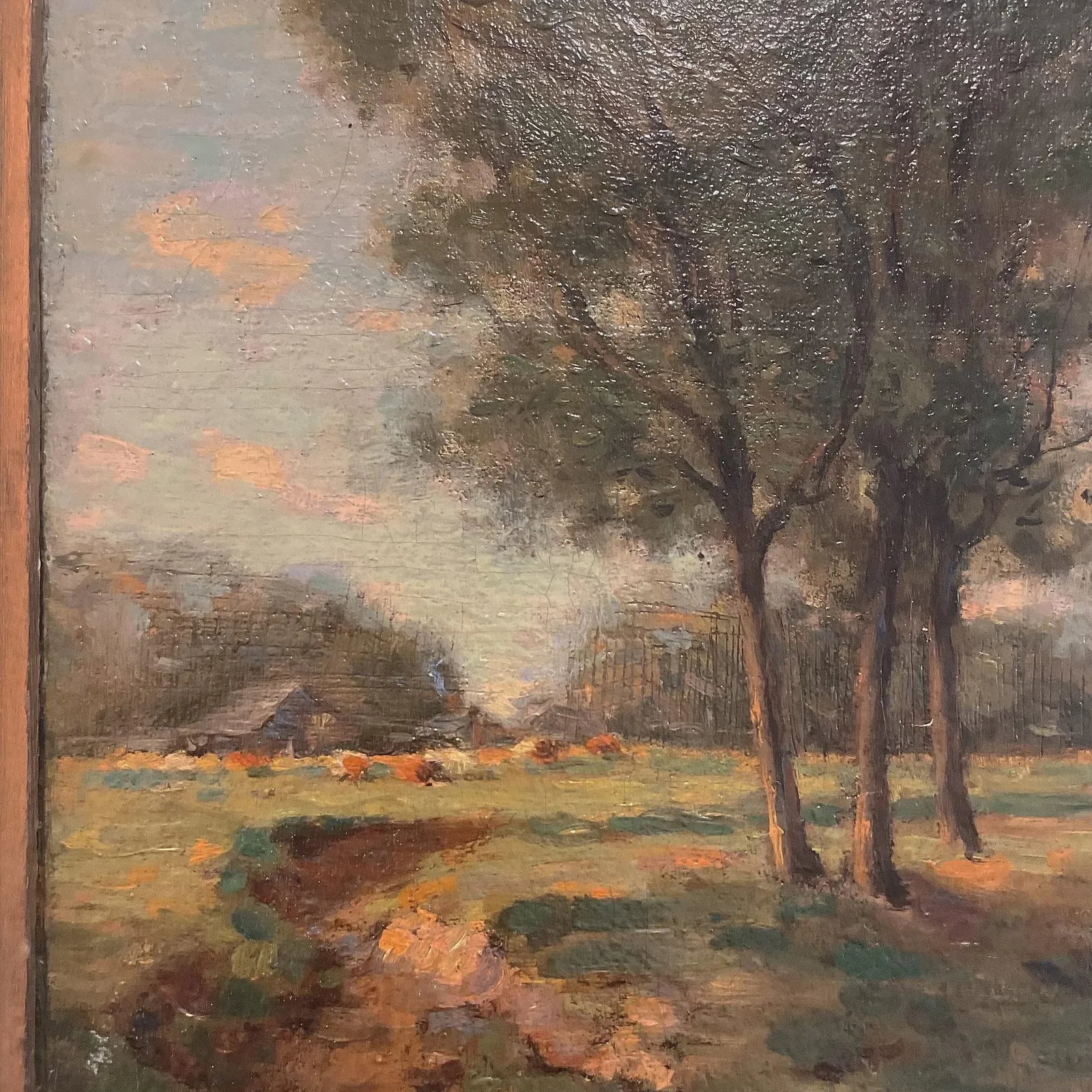 Early 20th Century American Impressionist Landscape Original Oil Painting Signed Summers, Framed - 2