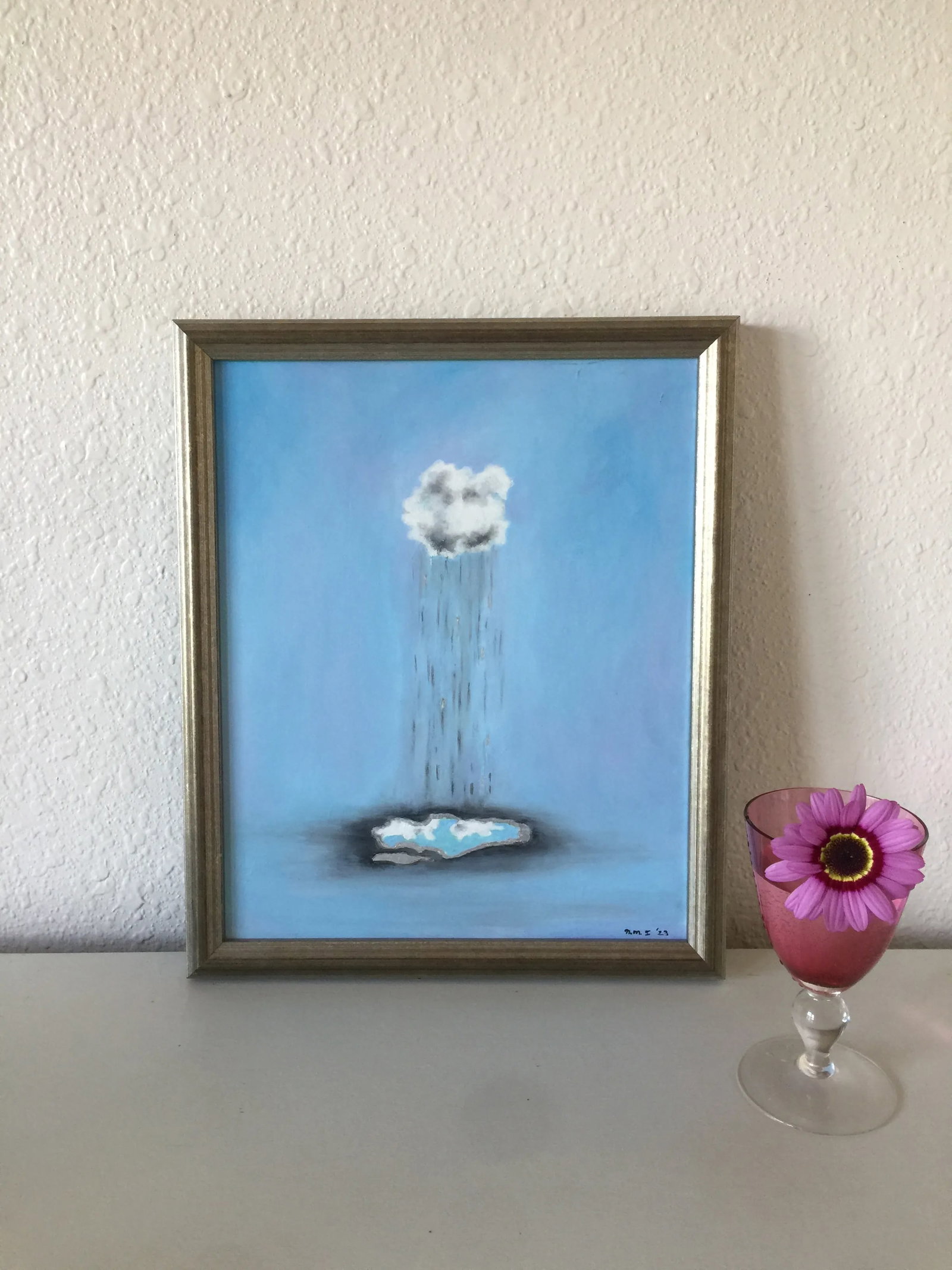 "Reflection of Joy" Contemporary Original Abstract Surrealist Oil Painting by Natalie Mitchell/Sette - 4