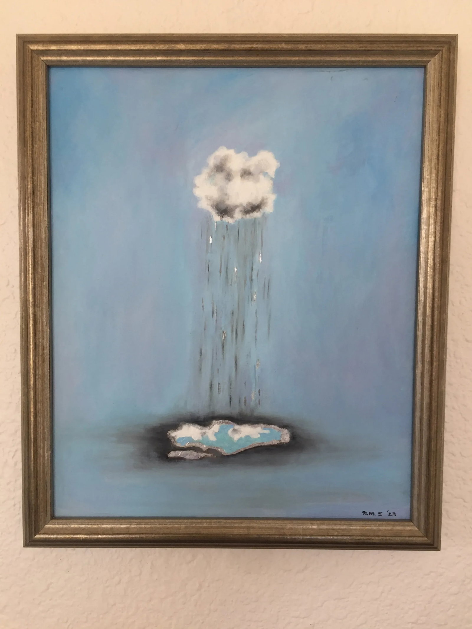 "Reflection of Joy" Contemporary Original Abstract Surrealist Oil Painting by Natalie Mitchell/Sette - 5