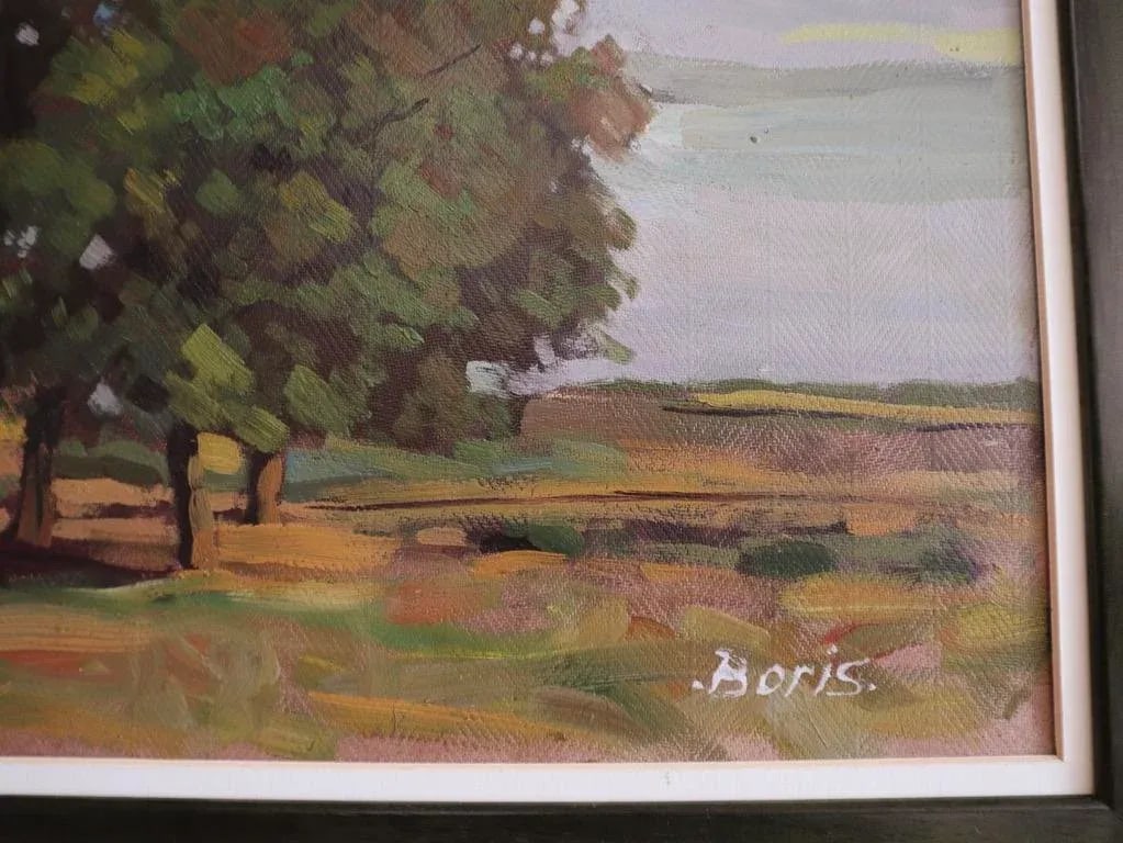 Vintage Boris Covali-Lepei Oil Painting - 2
