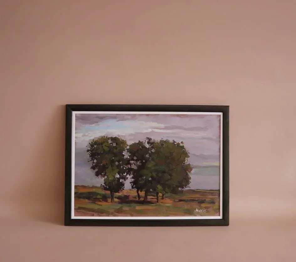 Vintage Boris Covali-Lepei Oil Painting - 5
