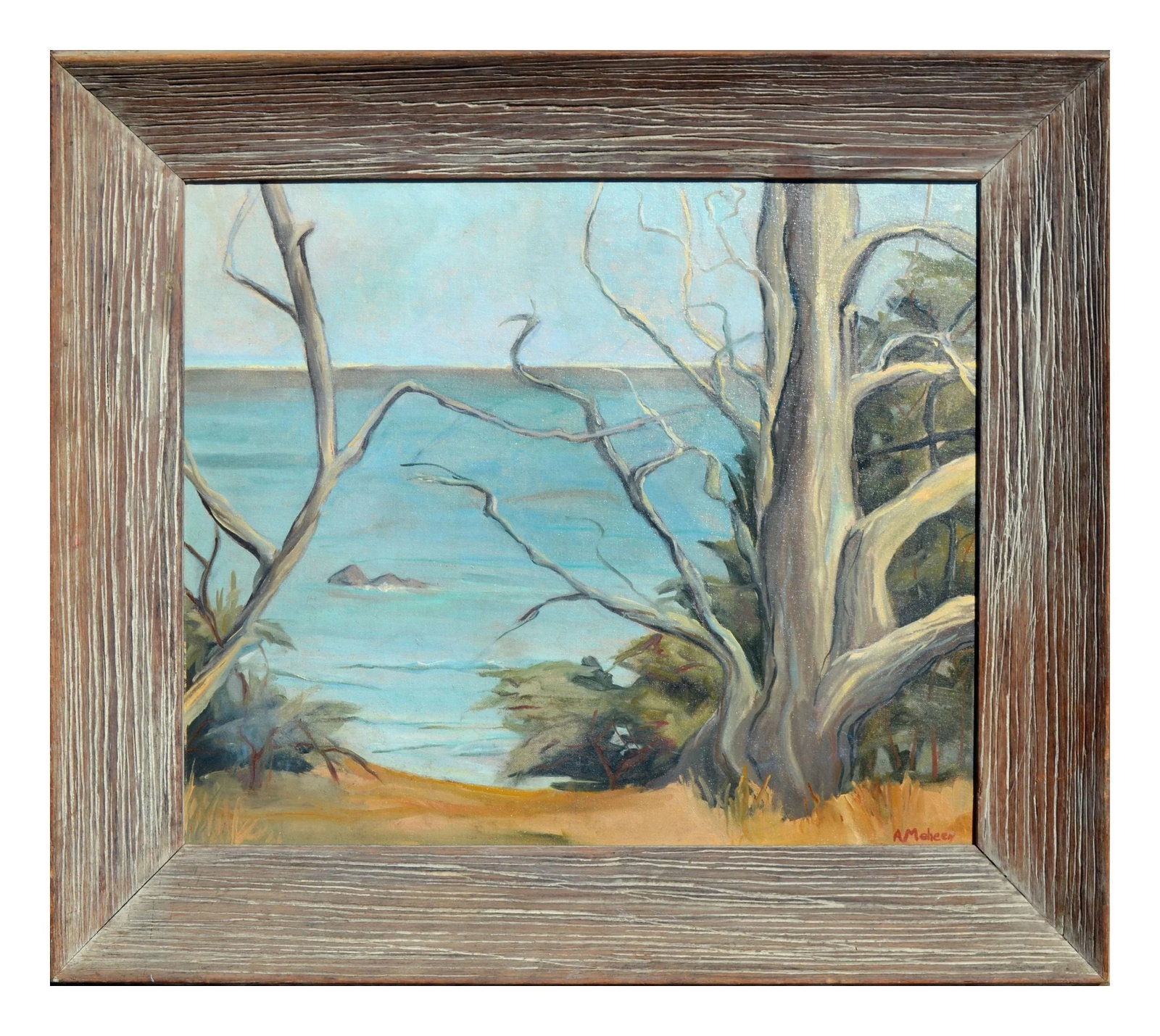 Vintage Monterey California Landscape -- Along the Shore by Alicia Meheen - 5
