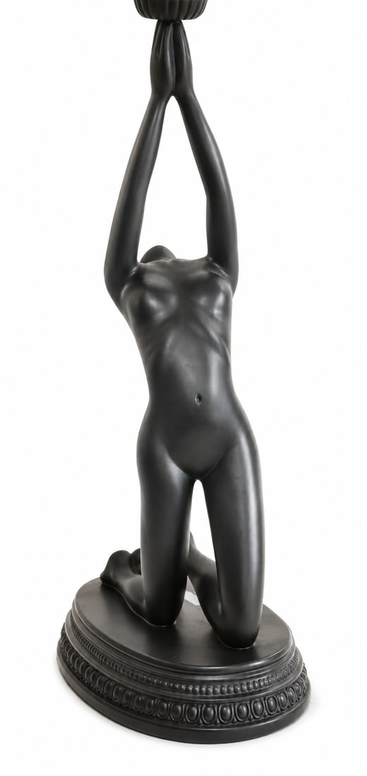 1970s Art Deco Style Nude Table Lamp - 6