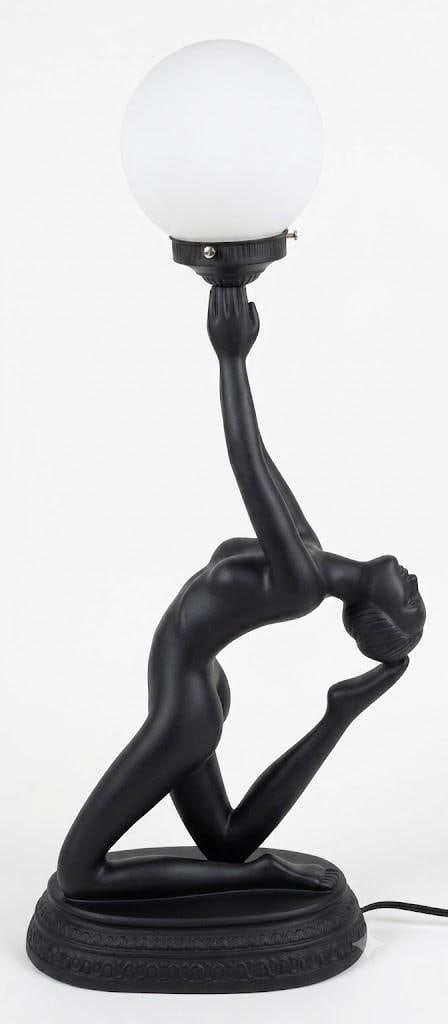1970s Art Deco Style Nude Table Lamp - 7