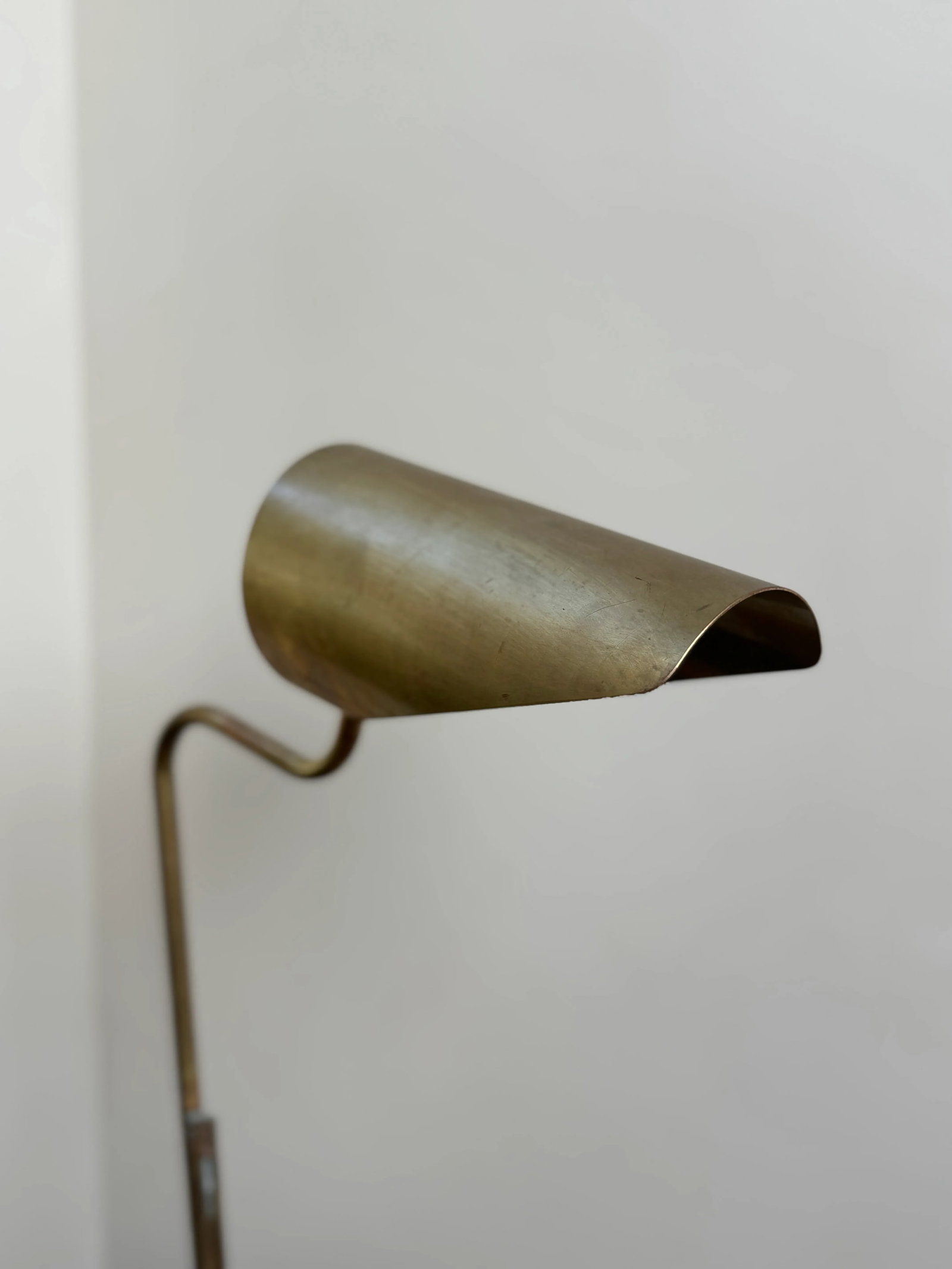 Contemporary Brass Fountainhead Desk Lamp - 3