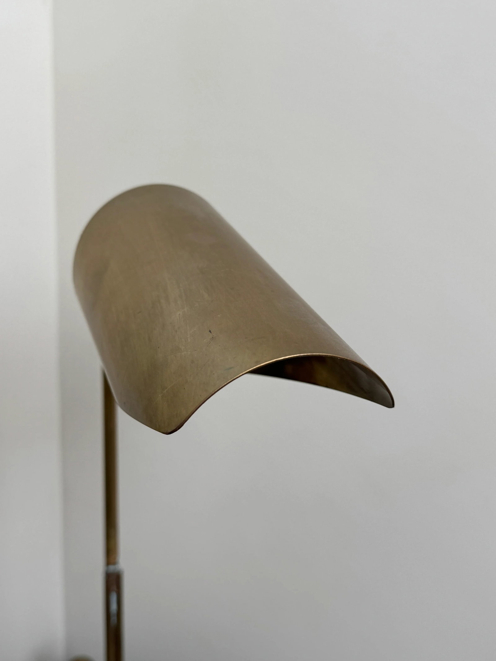 Contemporary Brass Fountainhead Desk Lamp - 6