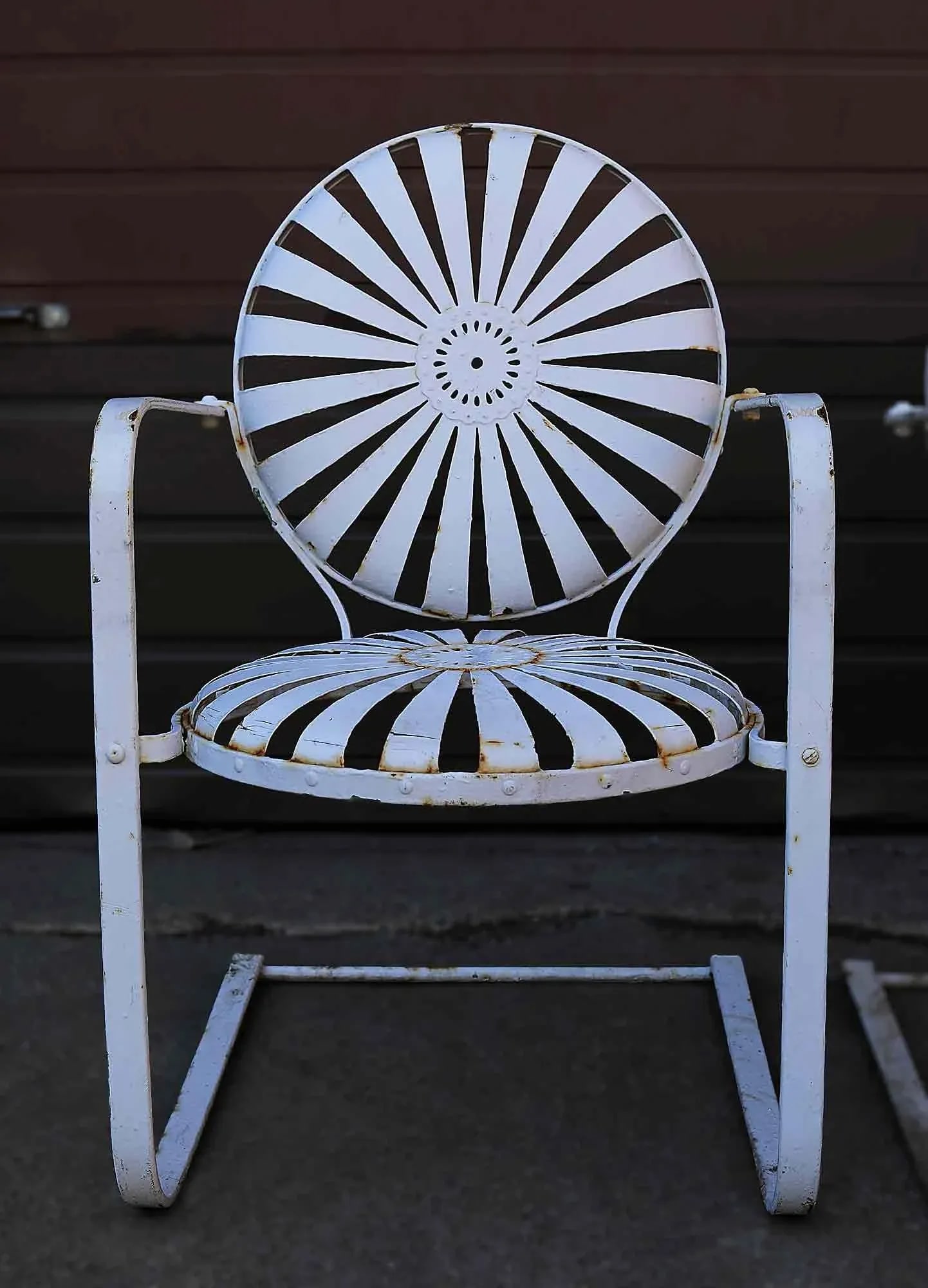 Francois Carre Cantilever Garden Chairs - Set of Four - 3