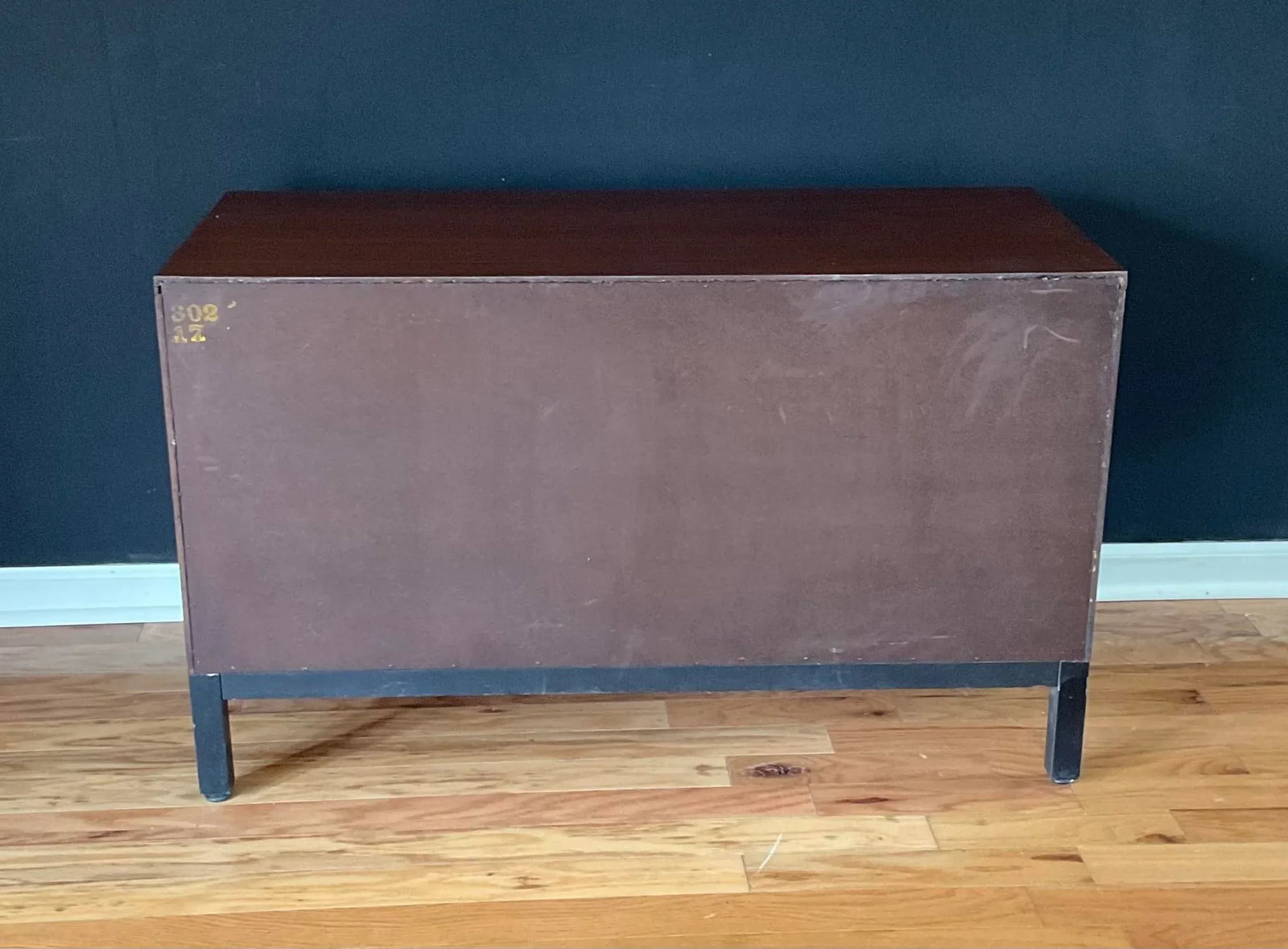 Milo Baughman for Directional Mid Century Walnut Two-Drawer Chest and Mirror, Circa 60's - 4