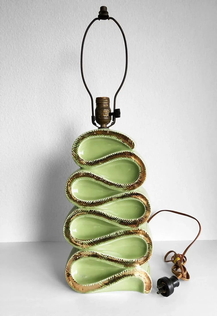 Vintage Art Deco Ceramic Table Lamp, 1937 - 13