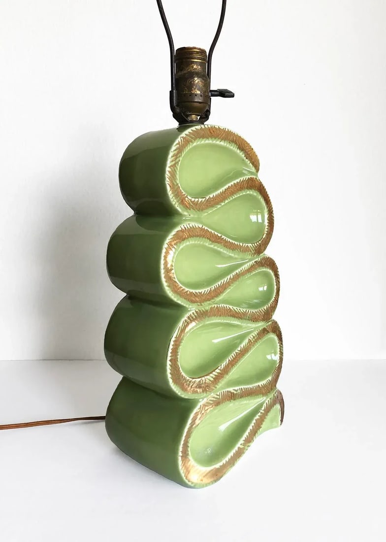 Vintage Art Deco Ceramic Table Lamp, 1937 - 3