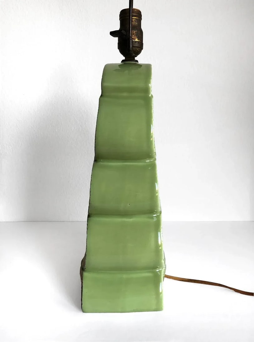 Vintage Art Deco Ceramic Table Lamp, 1937 - 6