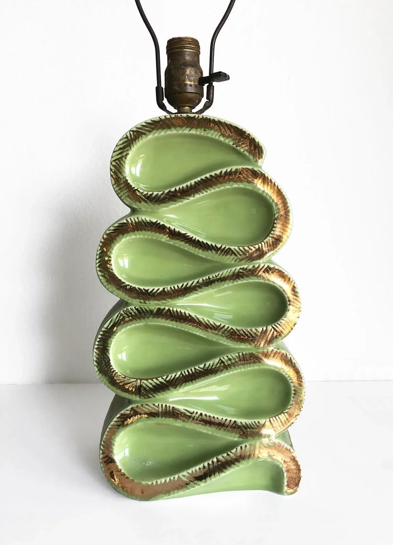 Vintage Art Deco Ceramic Table Lamp, 1937 - 7