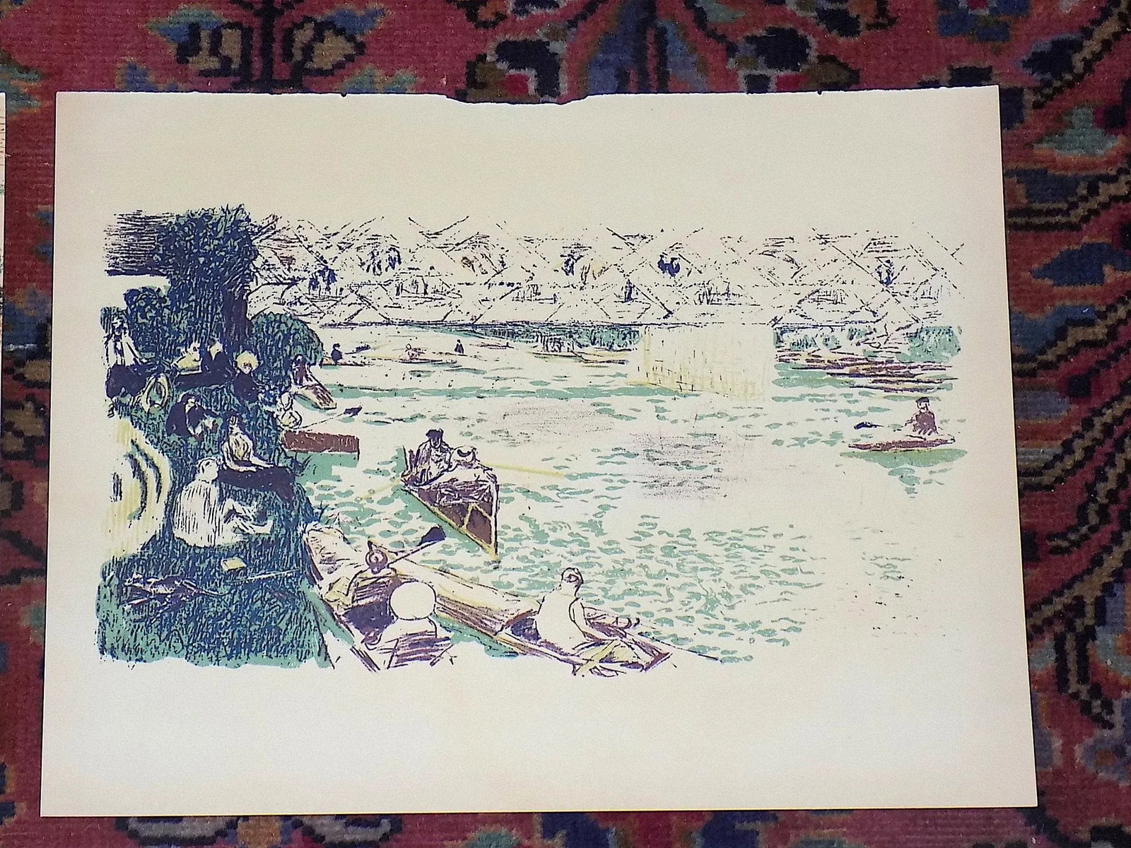 Vintage Pierre Bonnard Modernist Lithograph Views of Paris, Printed by Mourlot - Set of 6 - 4