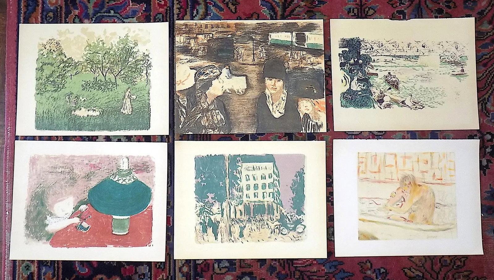 Vintage Pierre Bonnard Modernist Lithograph Views of Paris, Printed by Mourlot - Set of 6 - 8