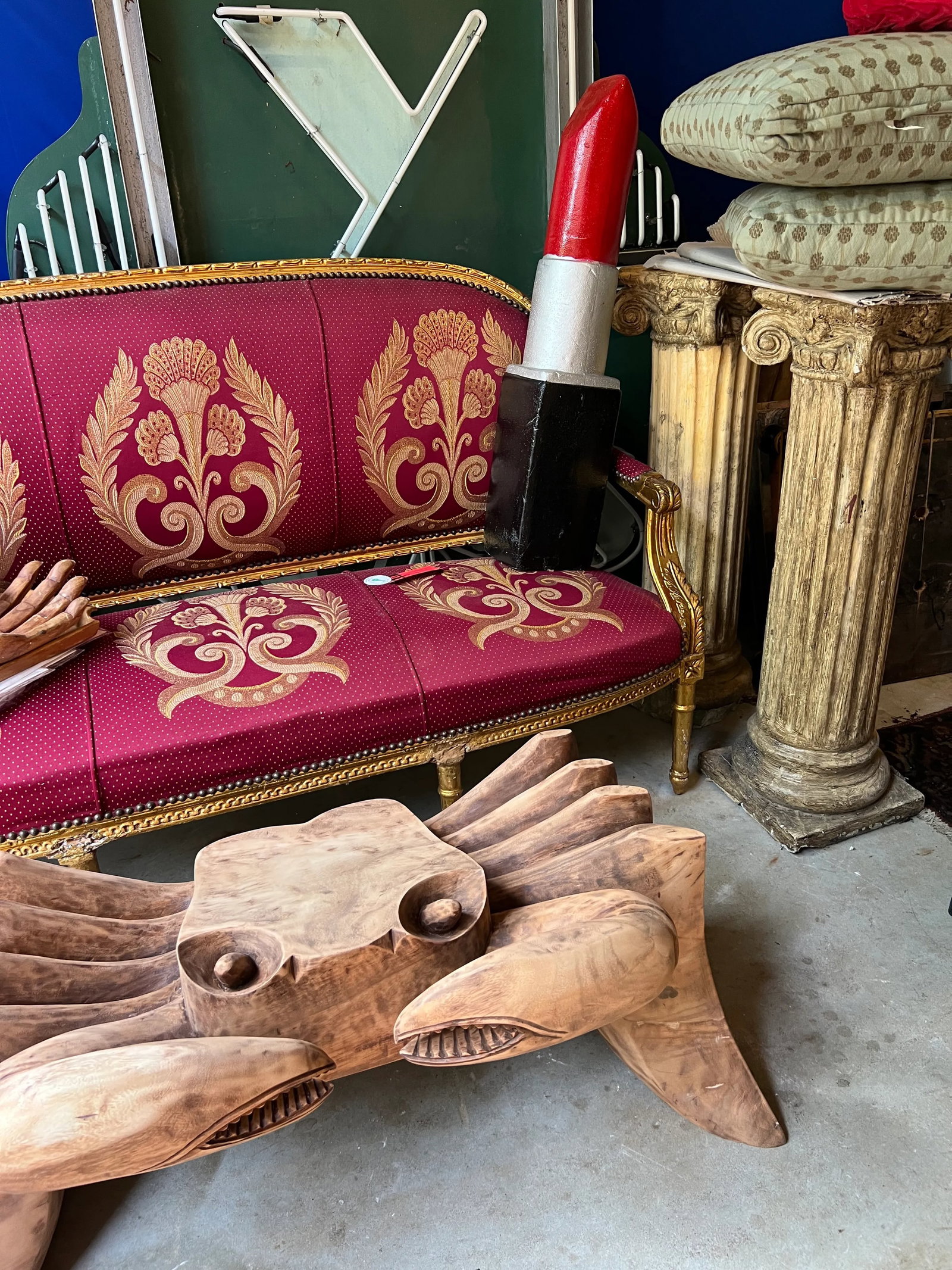 1970s Sandy Burlewood Style Wooden Crab Table - 6