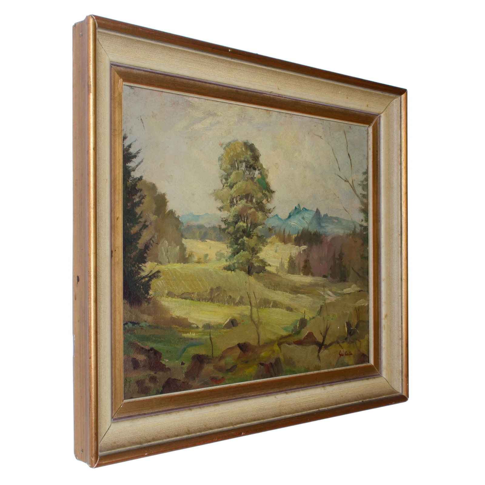 Landscape Oil on Board Painting by Giovanni Costa - 2