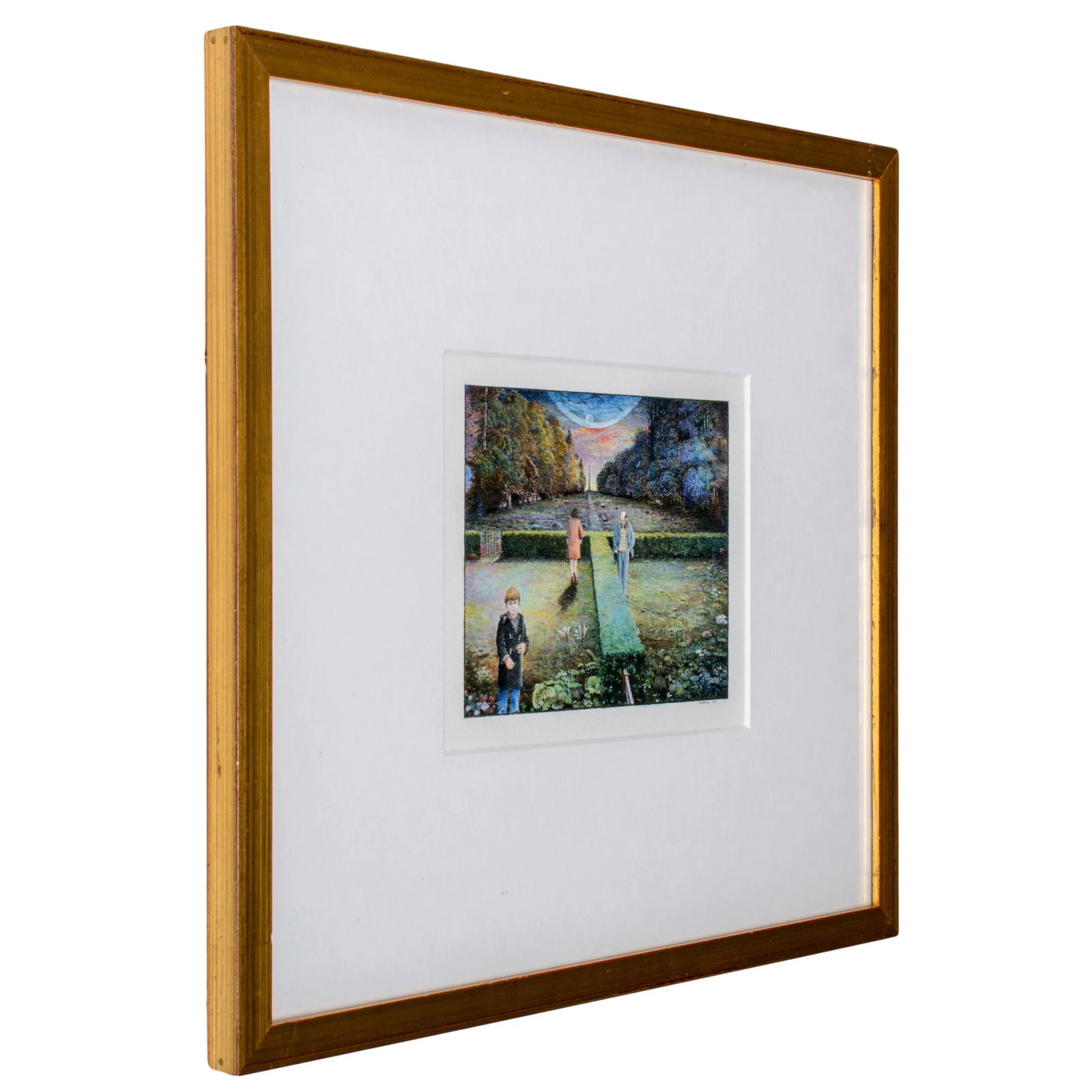 1980s Robert Bates Surreal Miniature Painting - 3