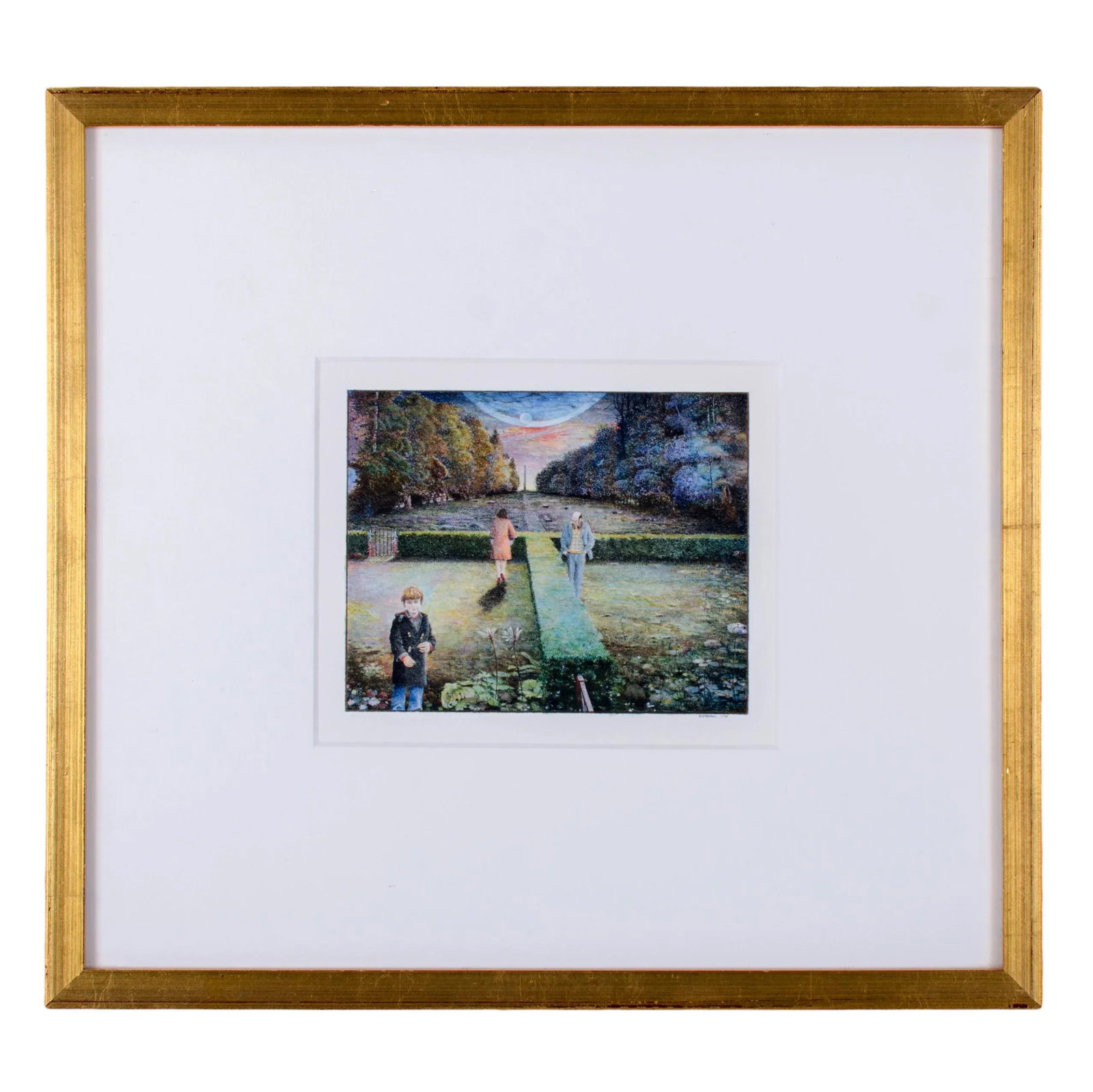 1980s Robert Bates Surreal Miniature Painting - 5