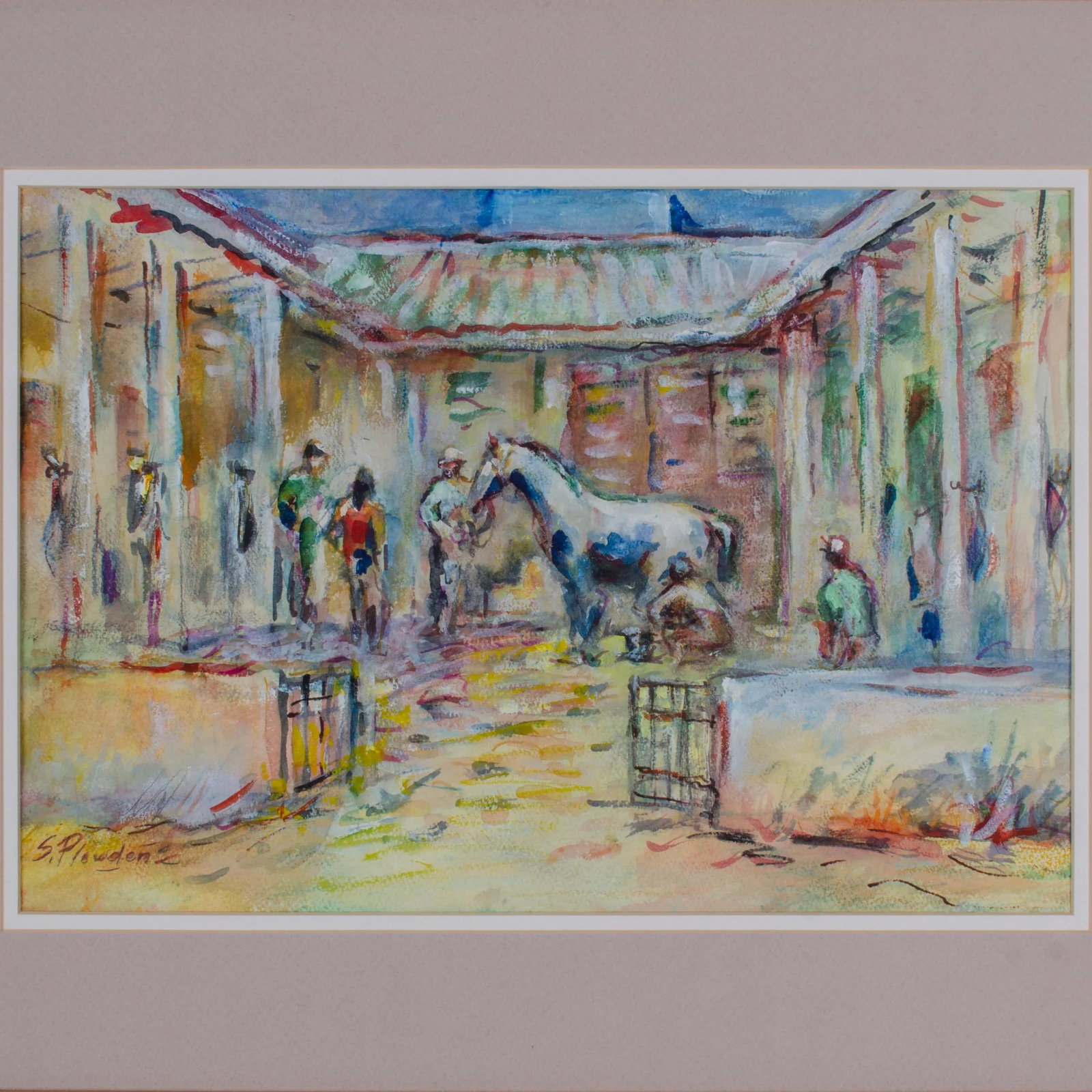 20th Century Country Watercolor Paintings of South Africa by Suzanne McCullough Plowden - a Pair - 5