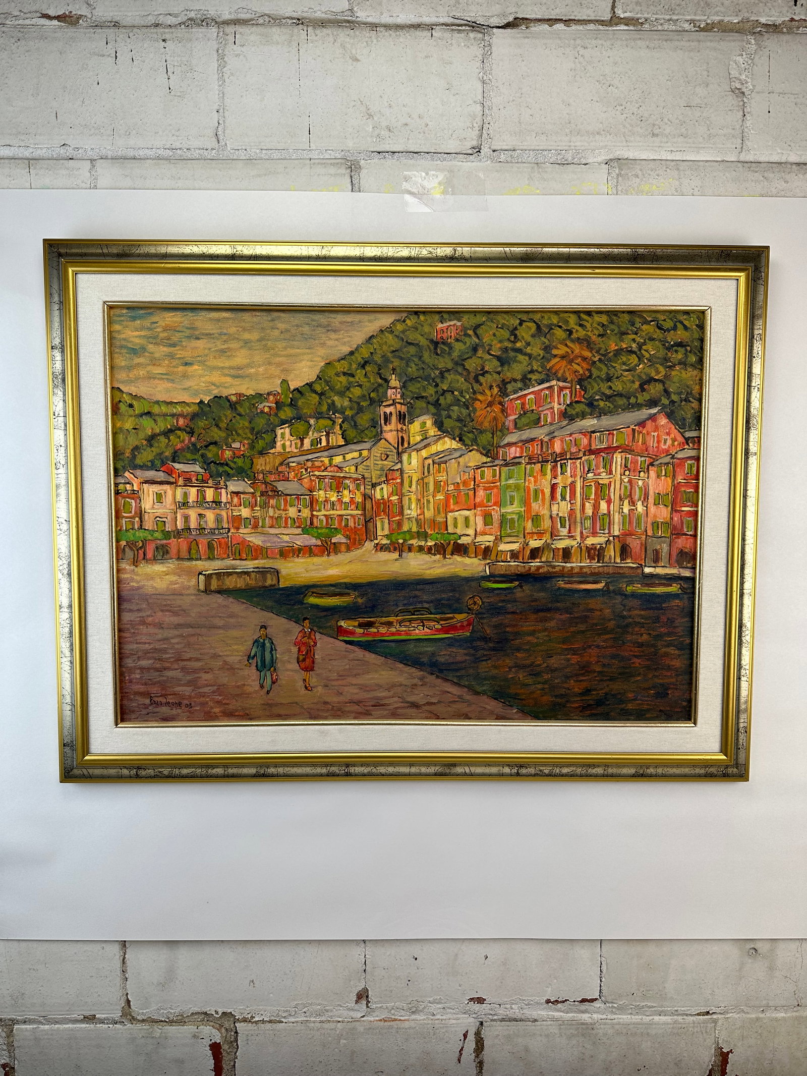 Malcesine on Lake Garda Painting Art by Enzo Leone - 2