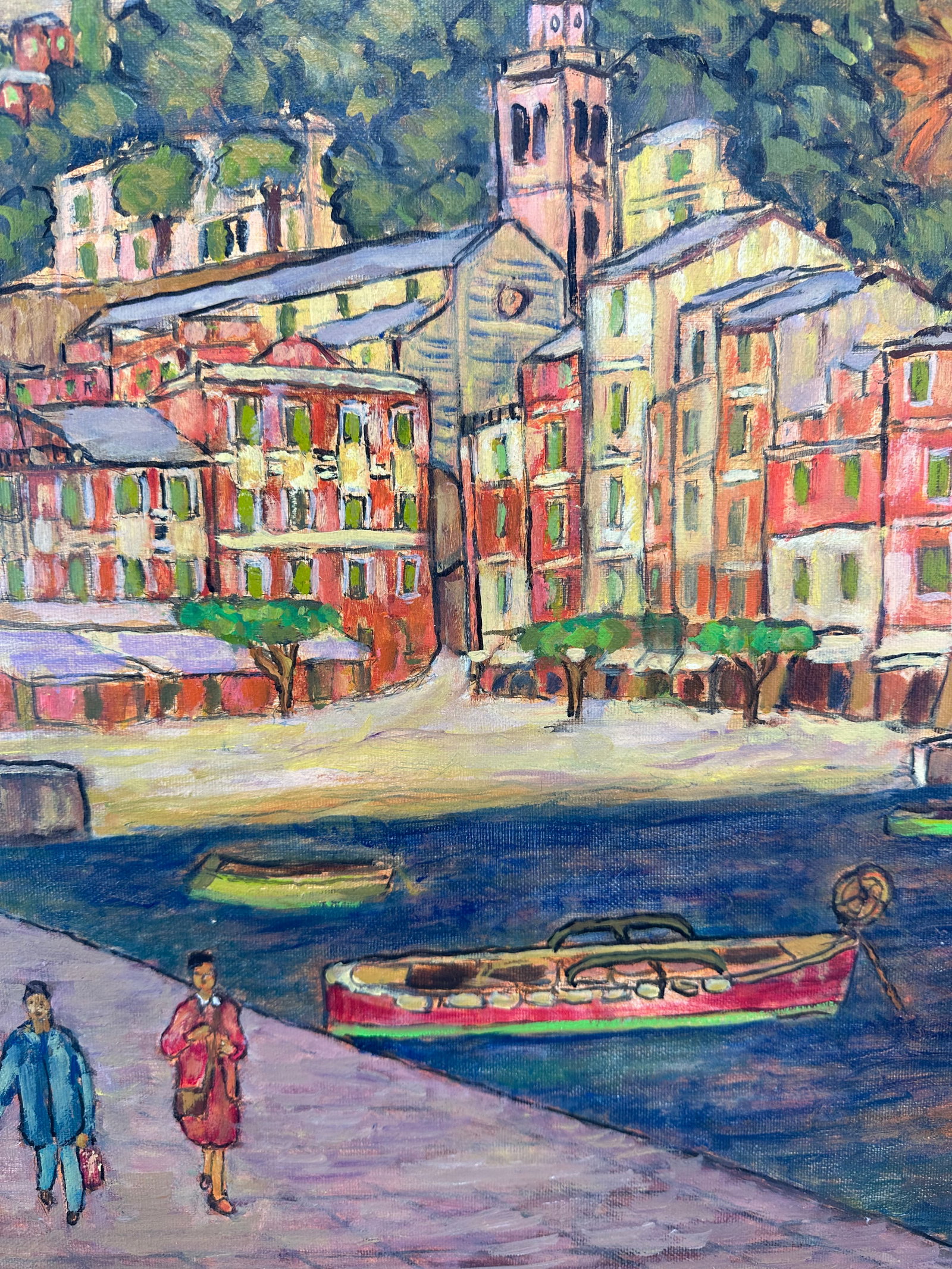 Malcesine on Lake Garda Painting Art by Enzo Leone - 3