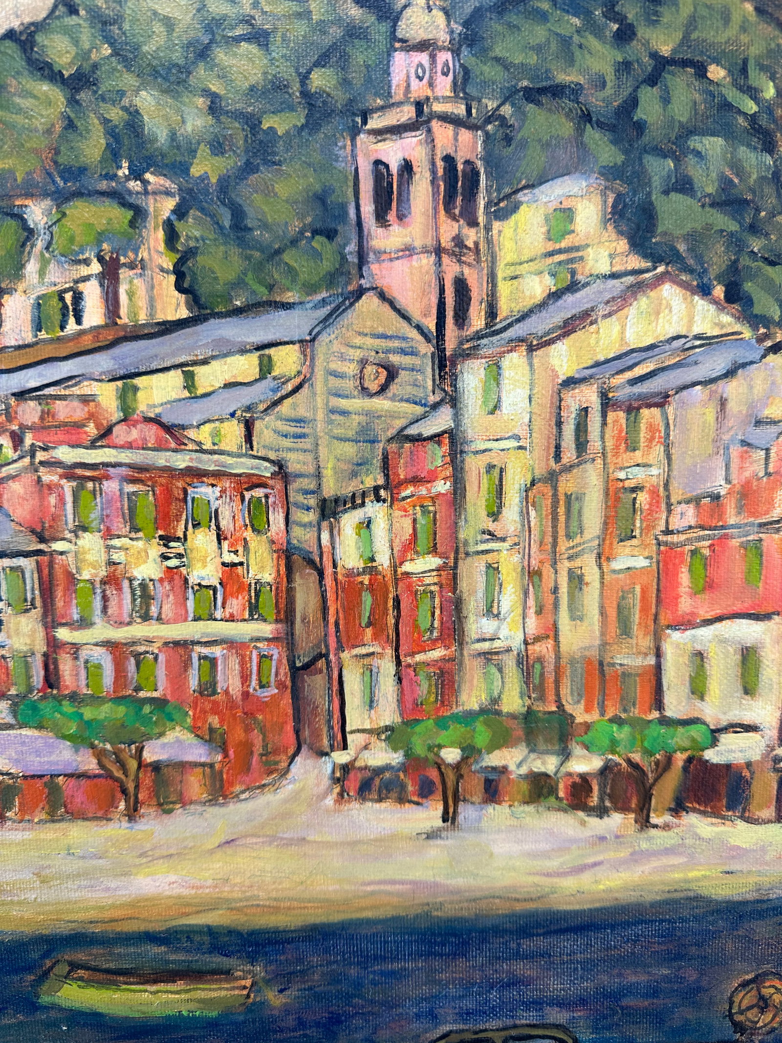 Malcesine on Lake Garda Painting Art by Enzo Leone - 4
