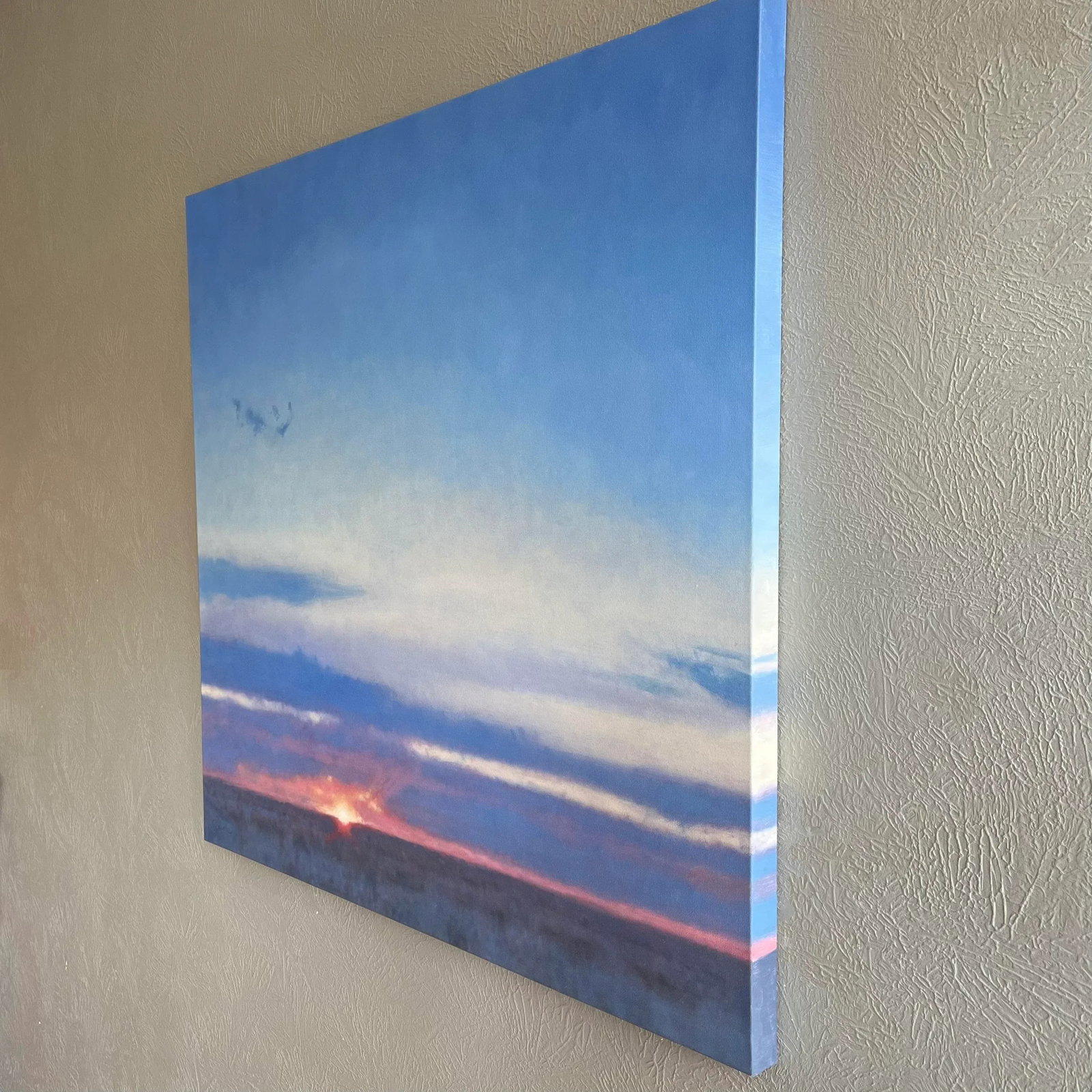 Western Landscape Painting - Montana Big Sky Winter Sunset by James Bason - 11