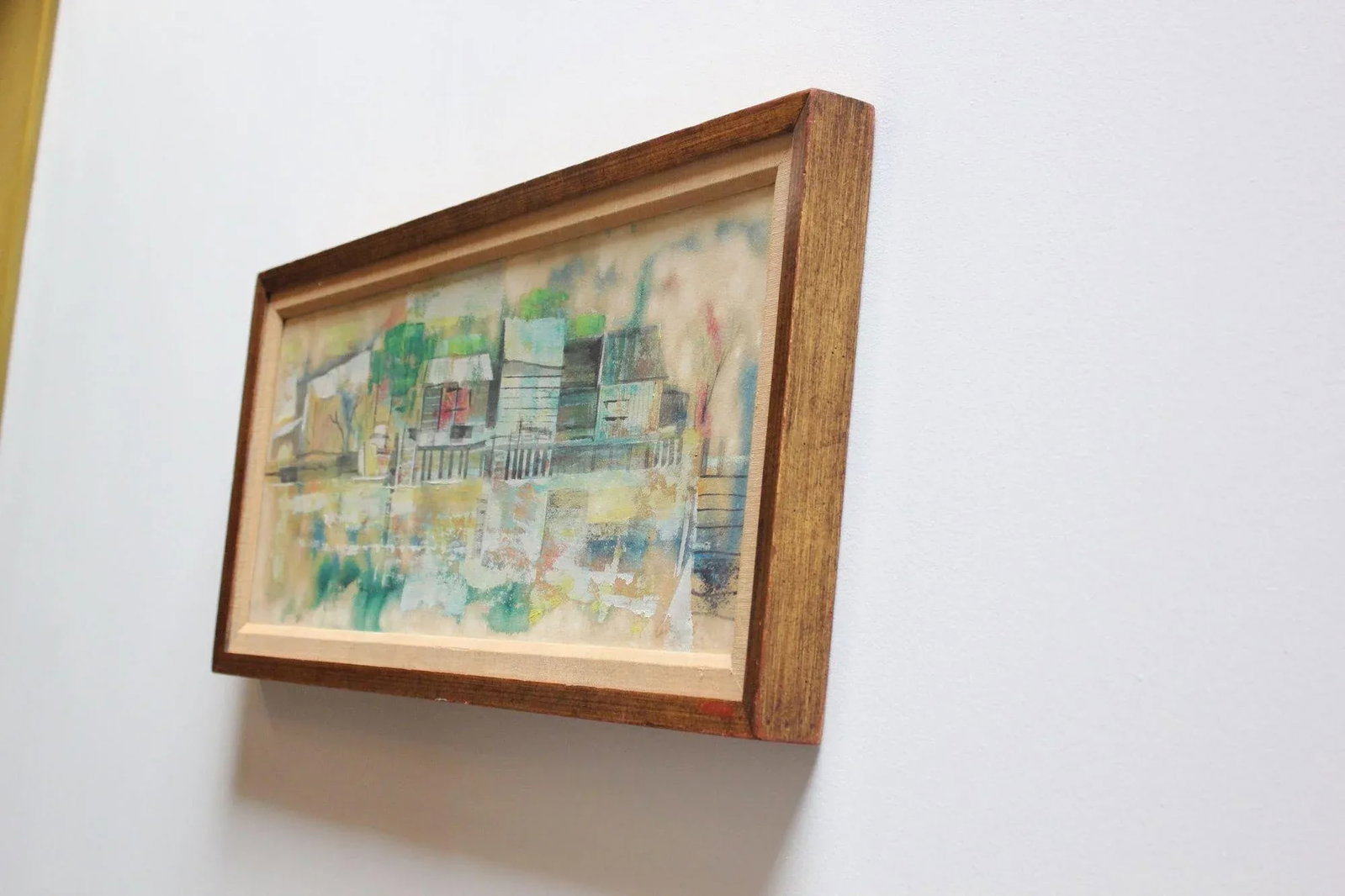 Impressionist Landscape Gouache on Canvas by Martin Weber - 3