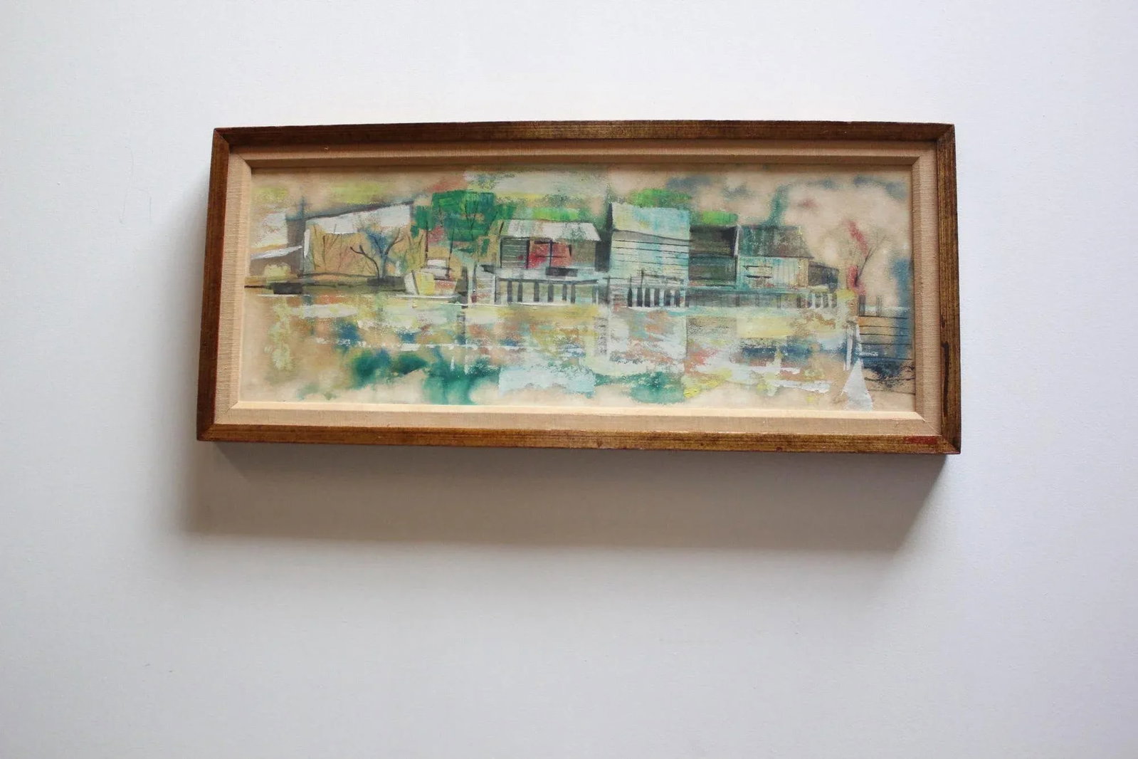 Impressionist Landscape Gouache on Canvas by Martin Weber - 4