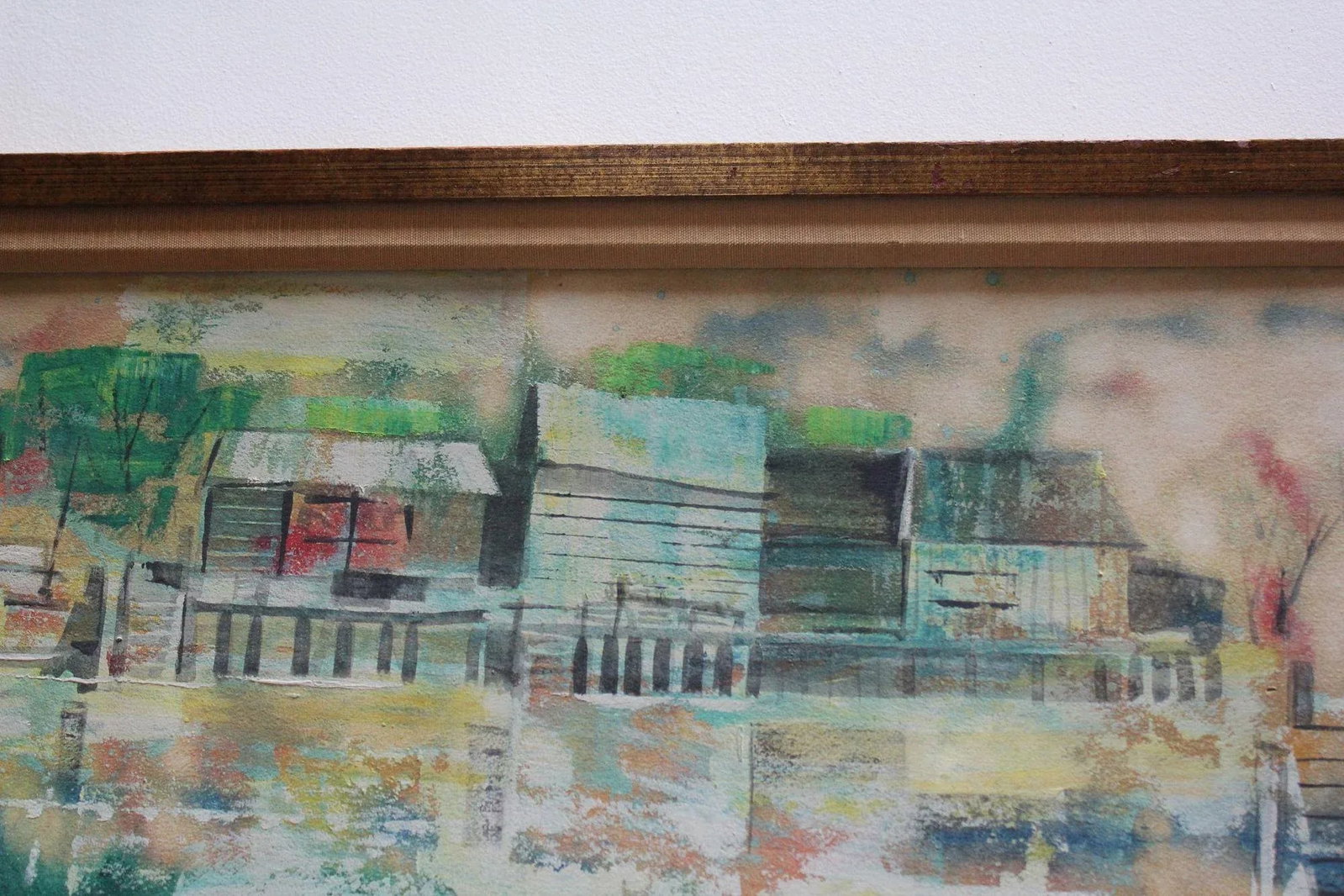 Impressionist Landscape Gouache on Canvas by Martin Weber - 7