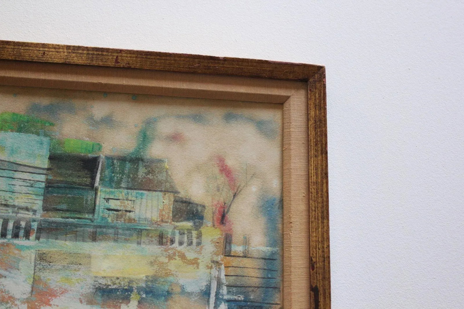 Impressionist Landscape Gouache on Canvas by Martin Weber - 9