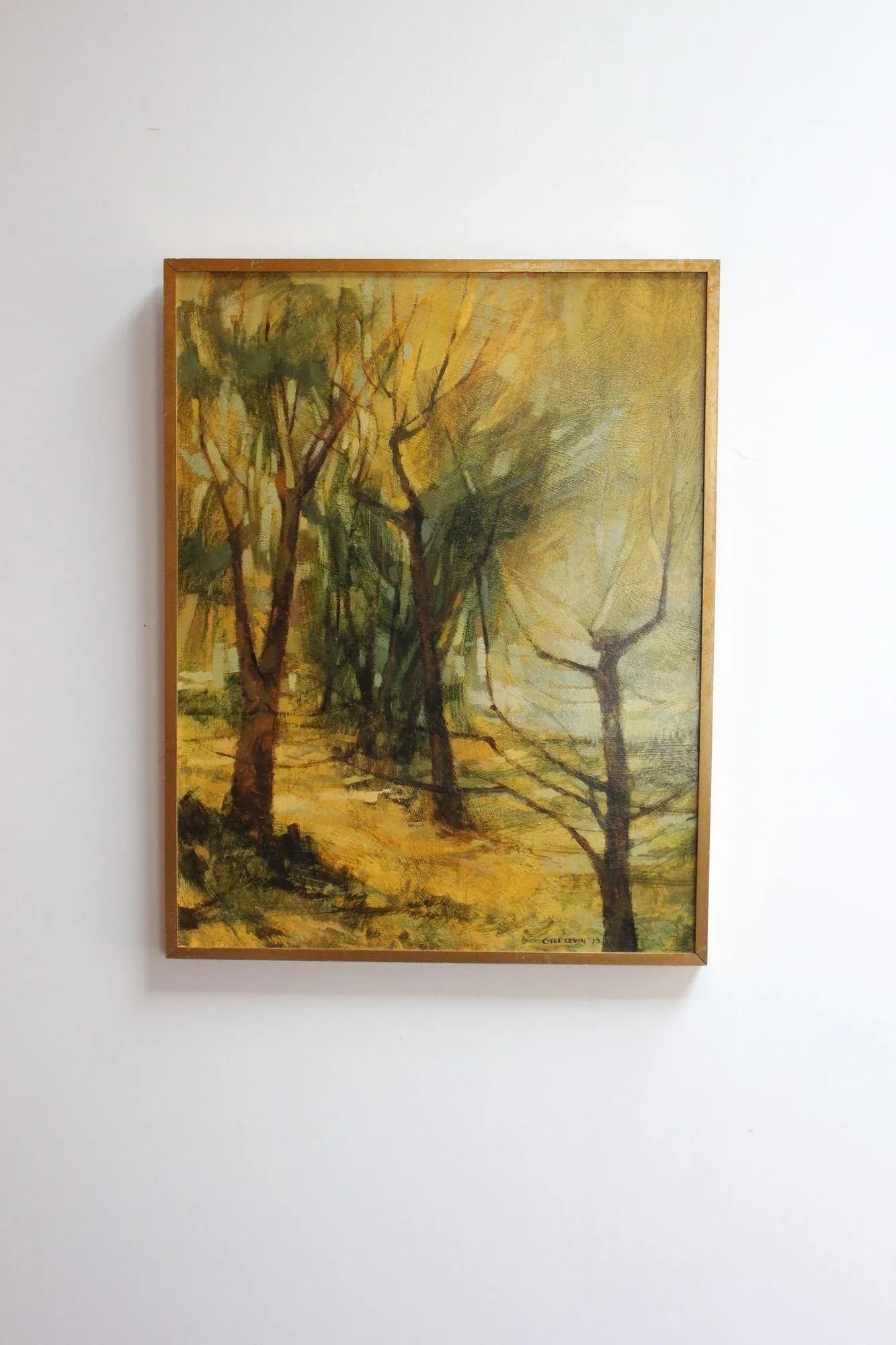 Gill Levin "Lakeside" Landscape Oil on Canvas - 2