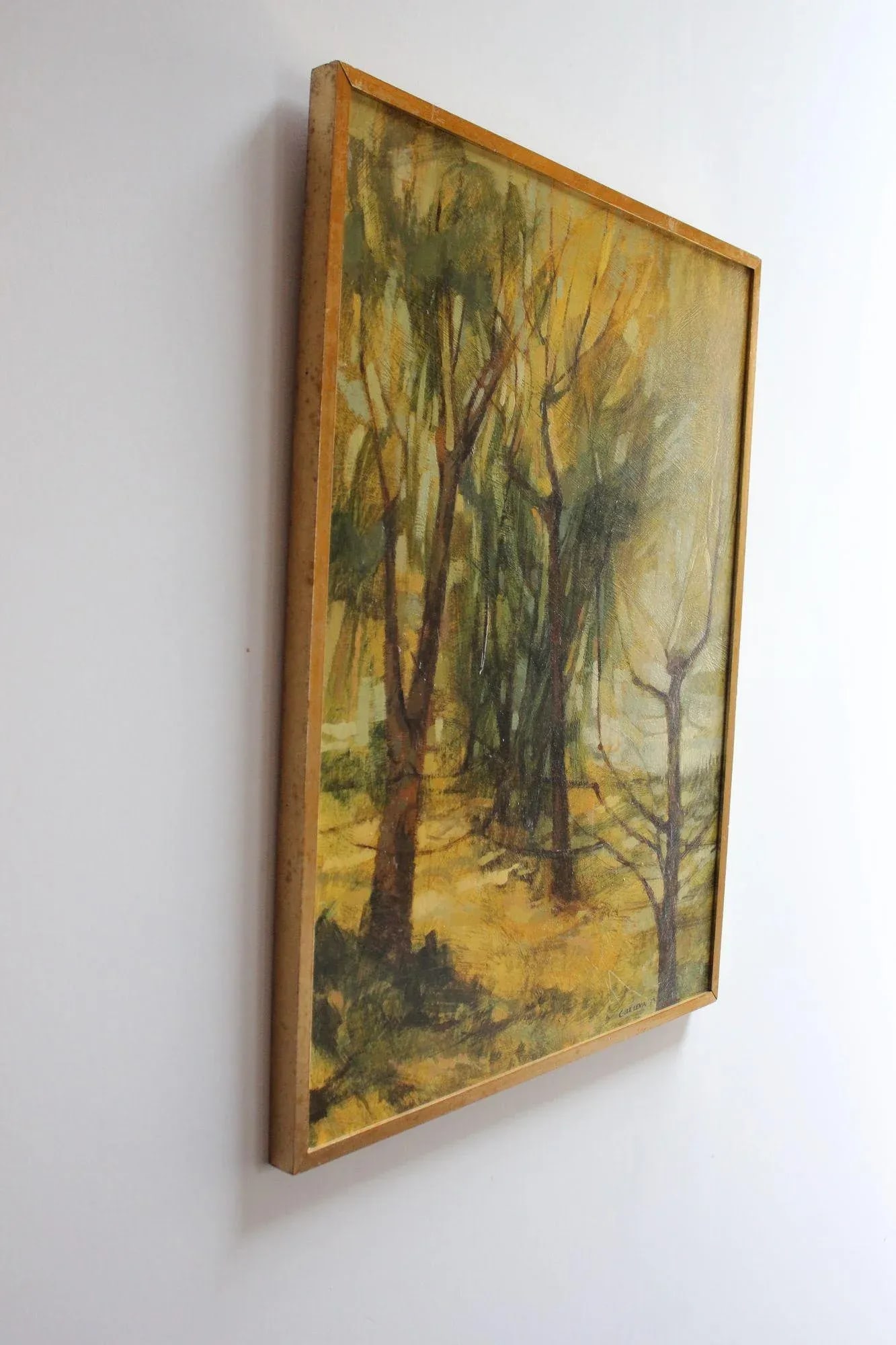 Gill Levin "Lakeside" Landscape Oil on Canvas - 3