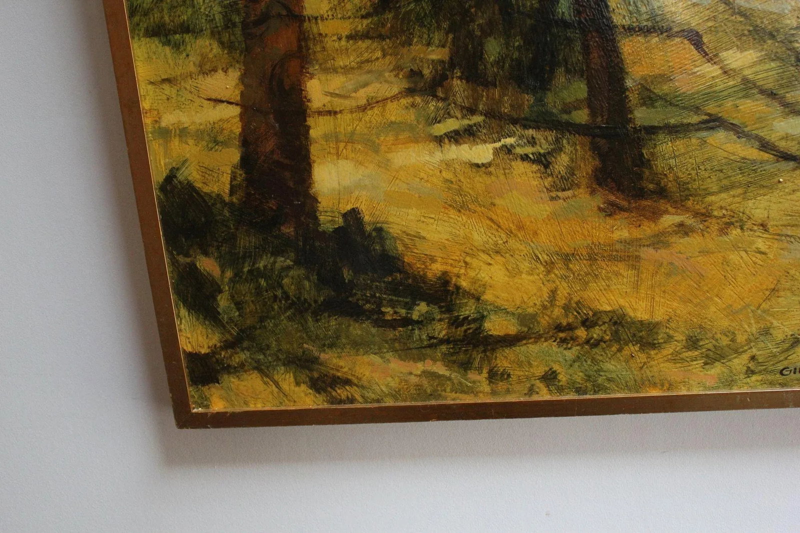 Gill Levin "Lakeside" Landscape Oil on Canvas - 8