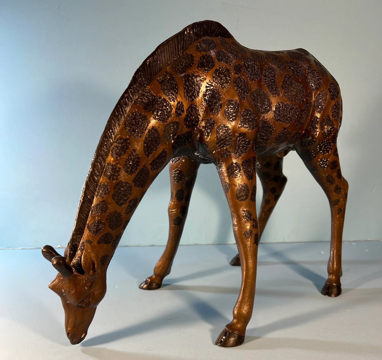 Vintage Bronze Giraffe Sculpture - 2