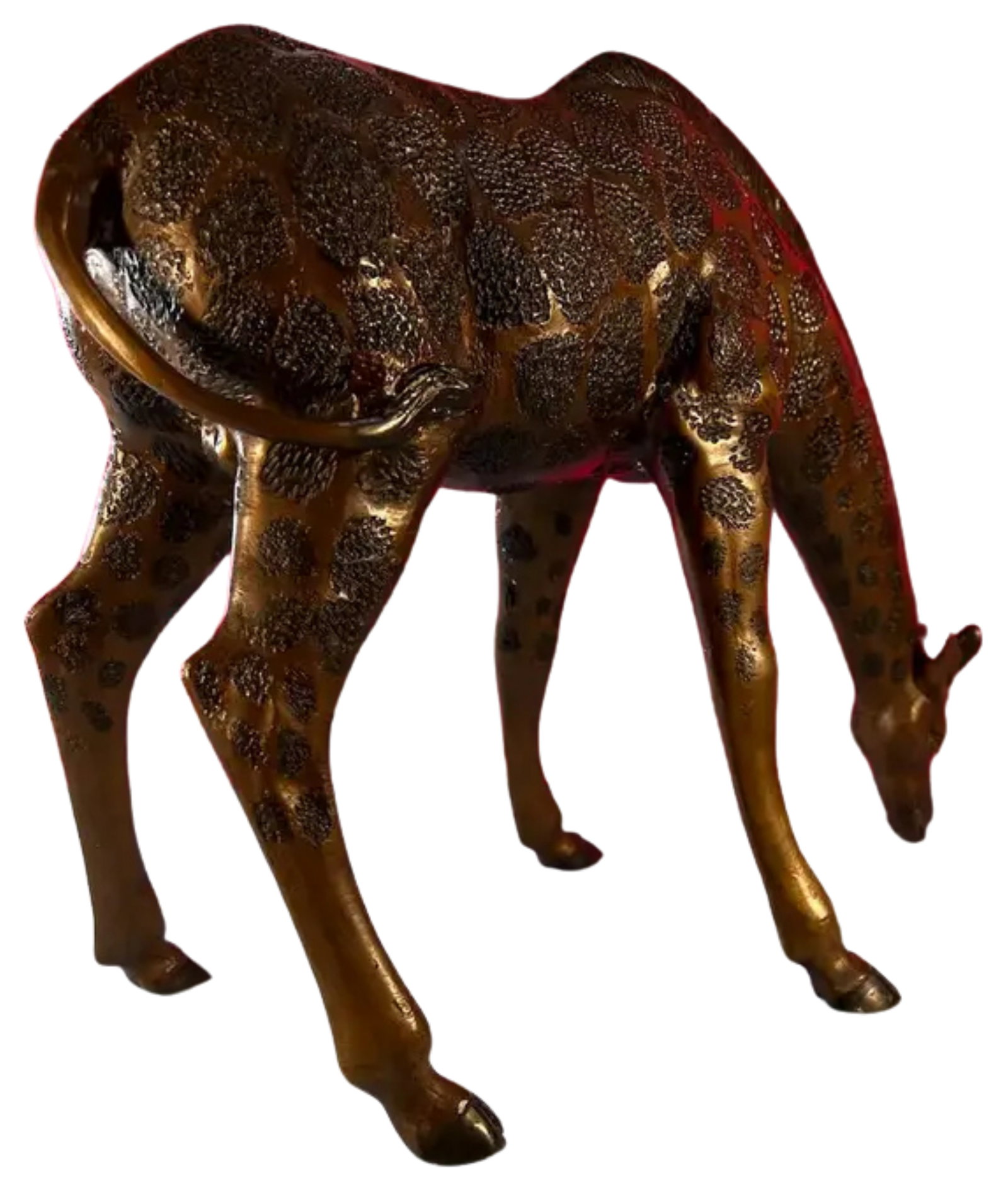 Vintage Bronze Giraffe Sculpture - 3