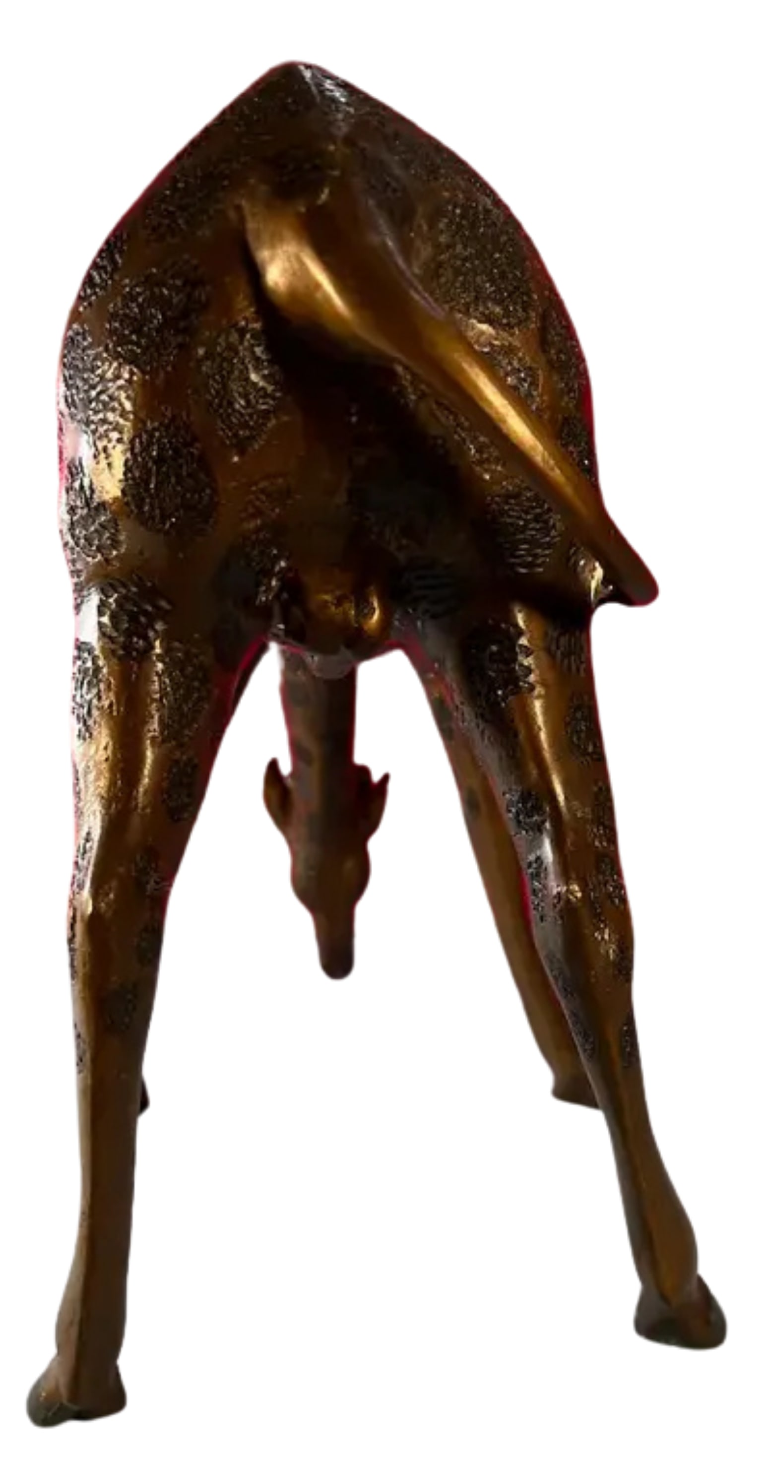Vintage Bronze Giraffe Sculpture - 4