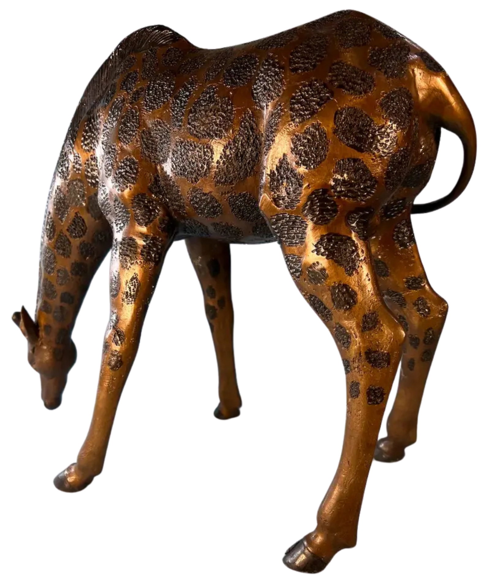 Vintage Bronze Giraffe Sculpture - 6