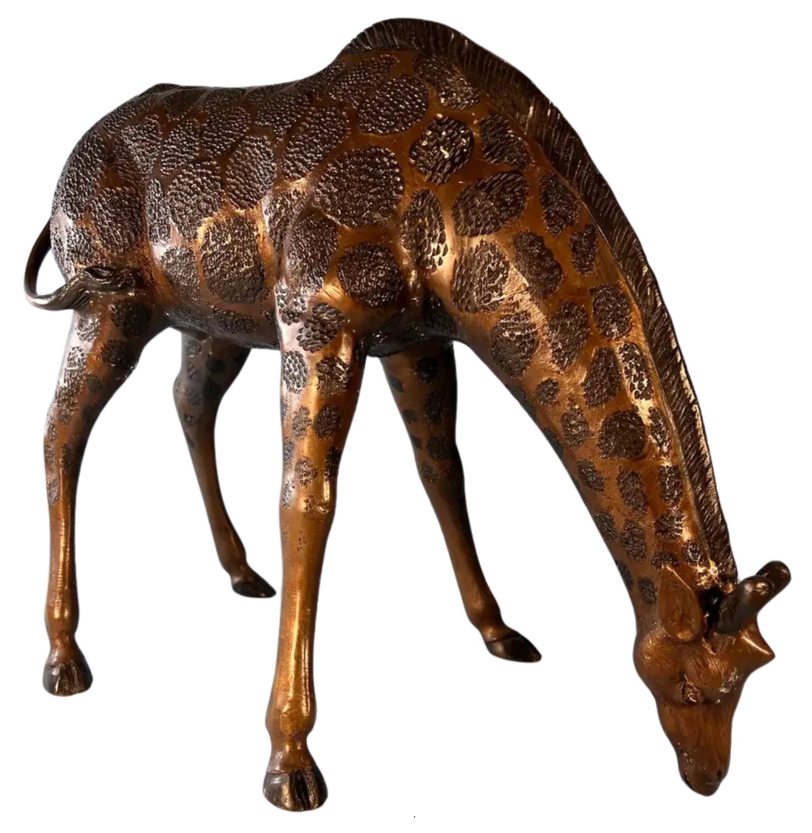 Vintage Bronze Giraffe Sculpture - 8