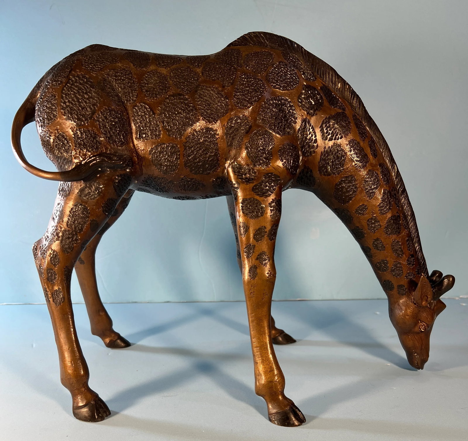 Vintage Bronze Giraffe Sculpture - 9