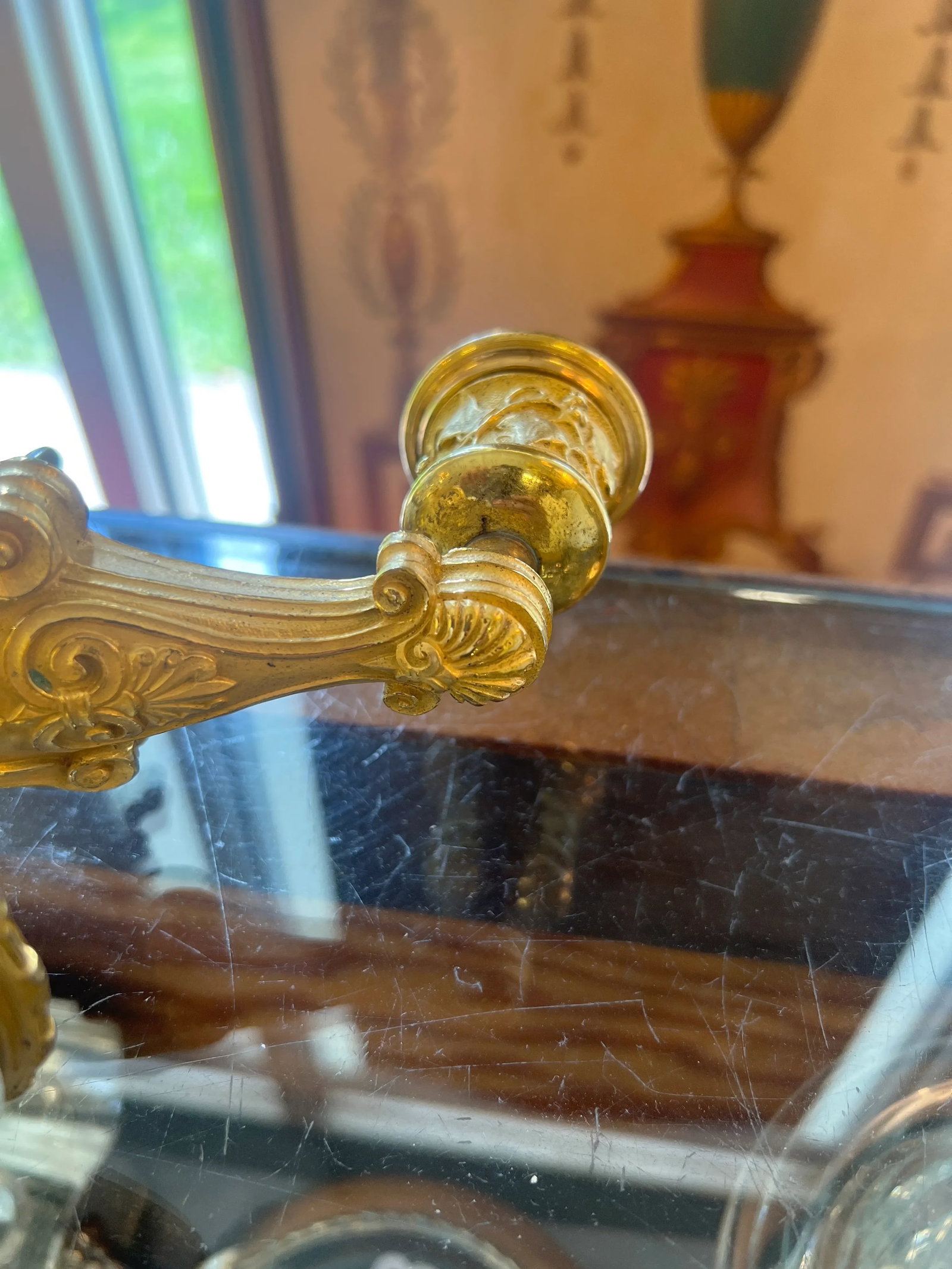 Pair, 19th Century Grand Tour Gilt Bronze & White Marble Candelabras - 7
