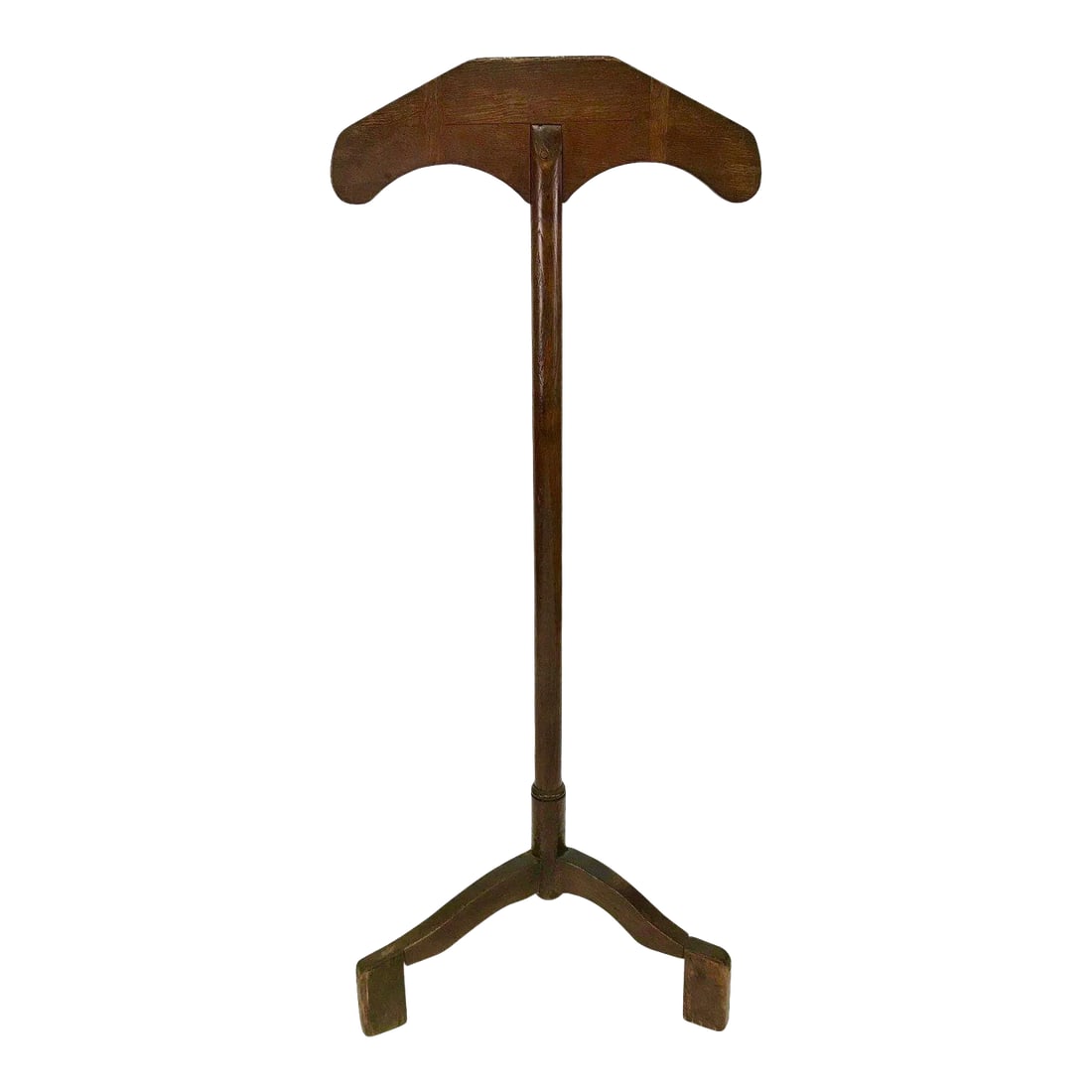 19th Century English Oak Coat Stand: A wonderfully primitive English oak coat stand. Simple and sculptural in it's utilitarian form. Condition: Alterations: Original Condition Unaltered Imperfections: Some Imperfections Condition Notes: