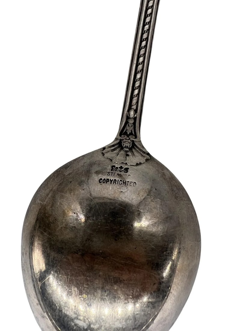 Rare 1888 Gorham Sterling Silver Versailles Potato Serving Spoon 12.5" - 7
