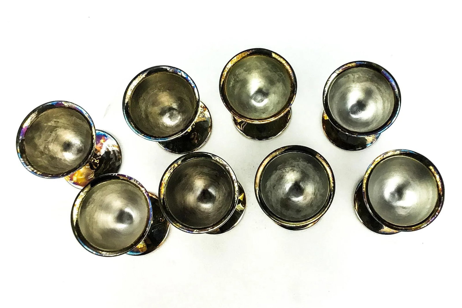 Vintage Silver Plate Cordial Glasses Set of 8 - 7