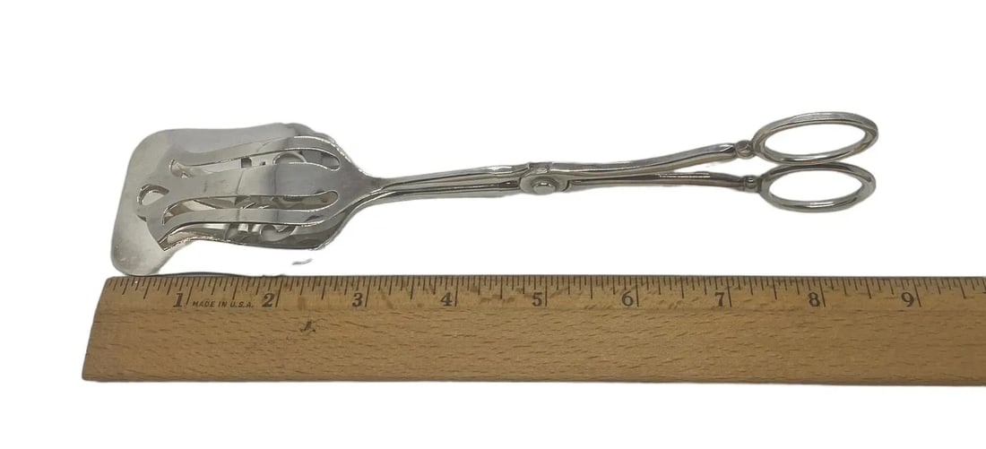 Vintage Sheffield England Electro-Plated (Epns) Pastry Bread Serving Tongs - 11