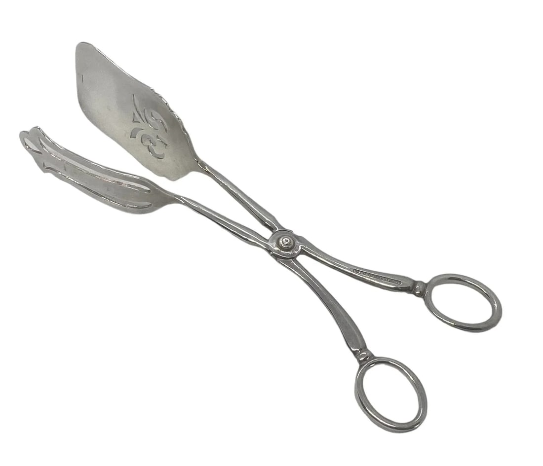 Vintage Sheffield England Electro-Plated (Epns) Pastry Bread Serving Tongs - 13