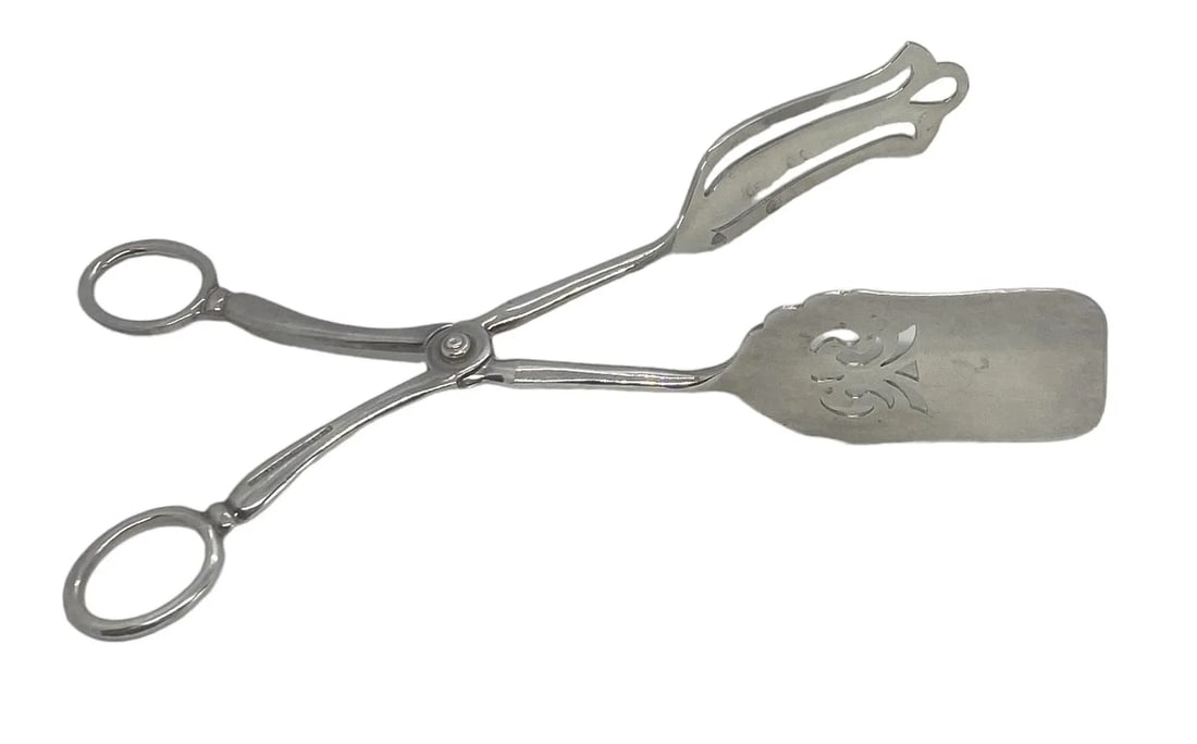 Vintage Sheffield England Electro-Plated (Epns) Pastry Bread Serving Tongs - 2