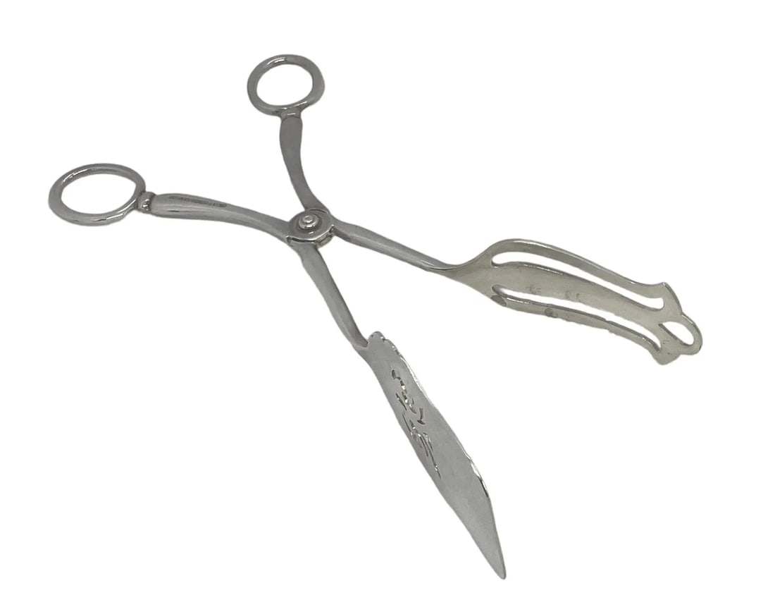 Vintage Sheffield England Electro-Plated (Epns) Pastry Bread Serving Tongs - 3