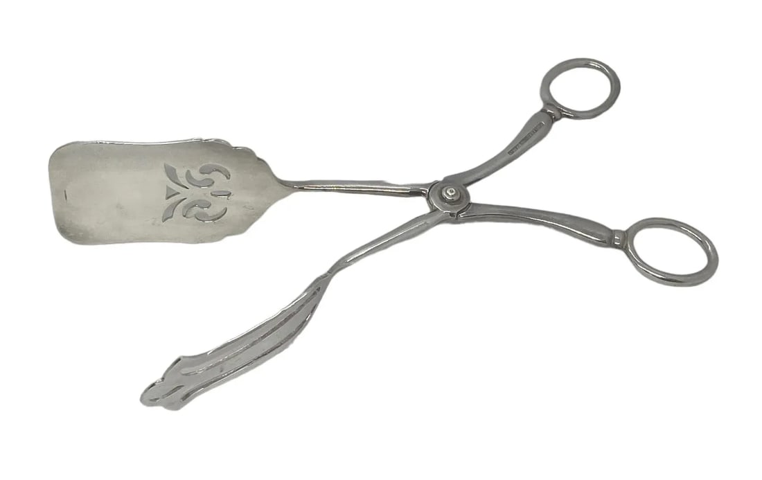 Vintage Sheffield England Electro-Plated (Epns) Pastry Bread Serving Tongs - 4